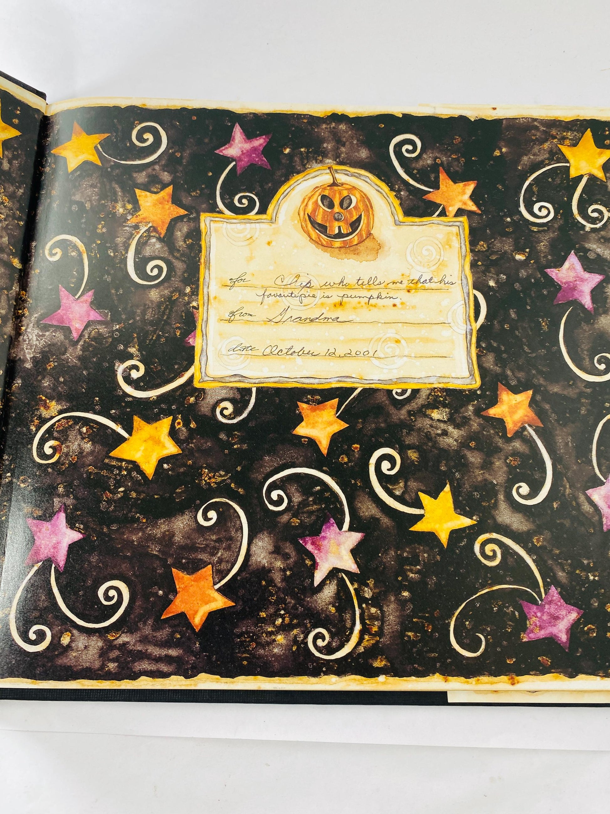 Miss Fiona's Stupendous Pumpkin Pies by Mark Moulton illustrated by Karen Crouch Vintage FIRST PRINTING children's Halloween witch decor.
