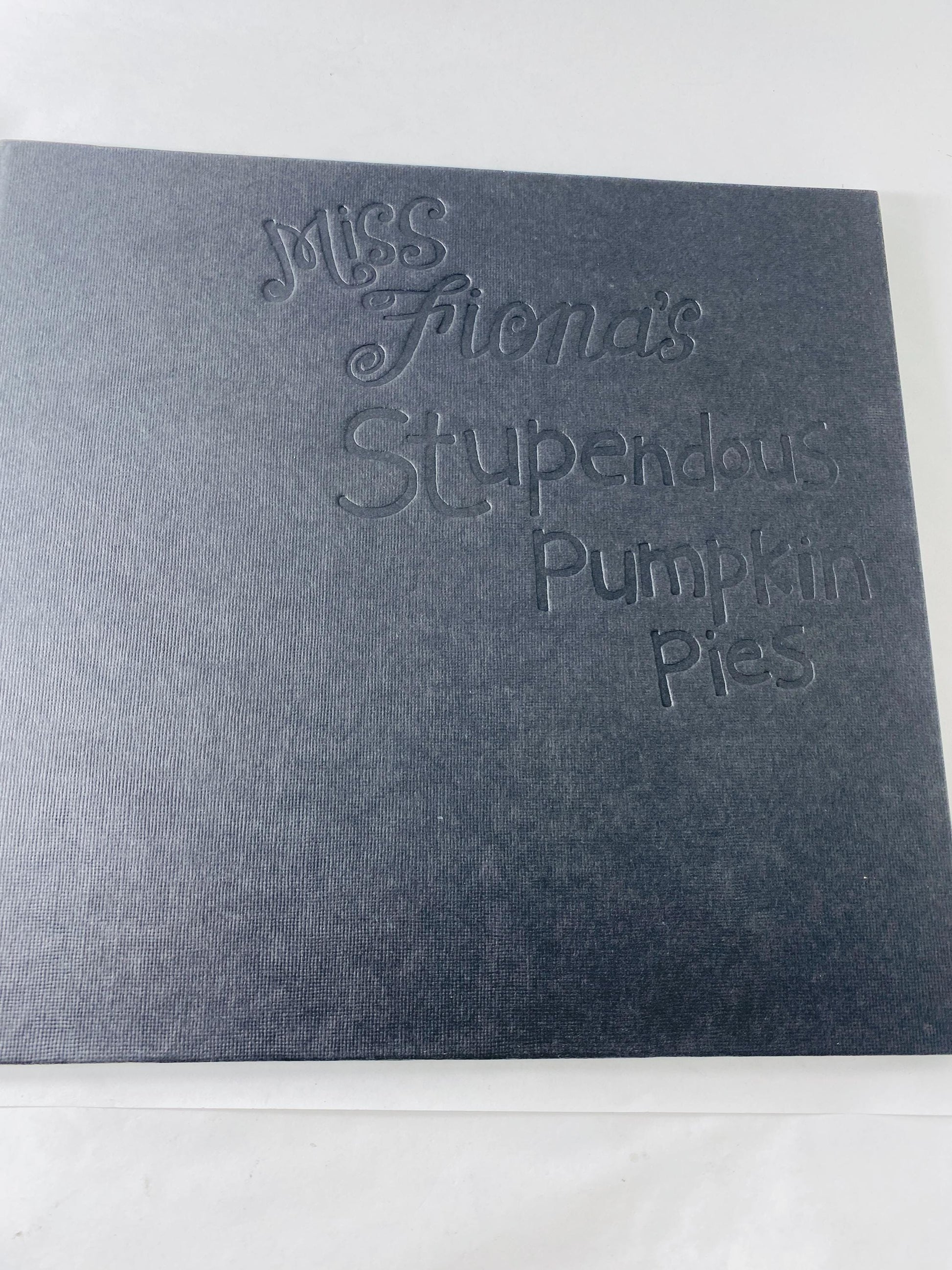 Miss Fiona's Stupendous Pumpkin Pies by Mark Moulton illustrated by Karen Crouch Vintage FIRST PRINTING children's Halloween witch decor.