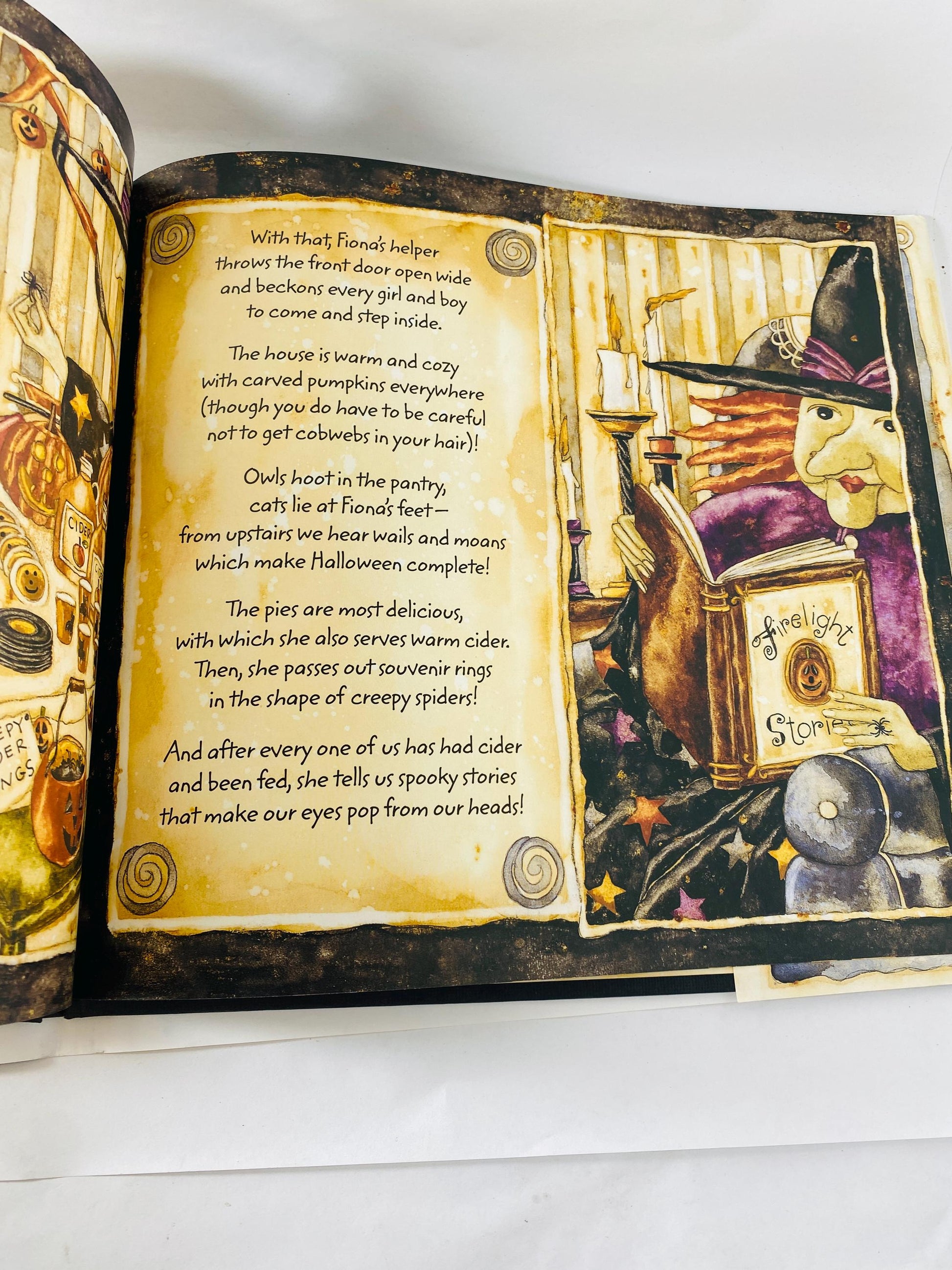 Miss Fiona's Stupendous Pumpkin Pies by Mark Moulton illustrated by Karen Crouch Vintage FIRST PRINTING children's Halloween witch decor.