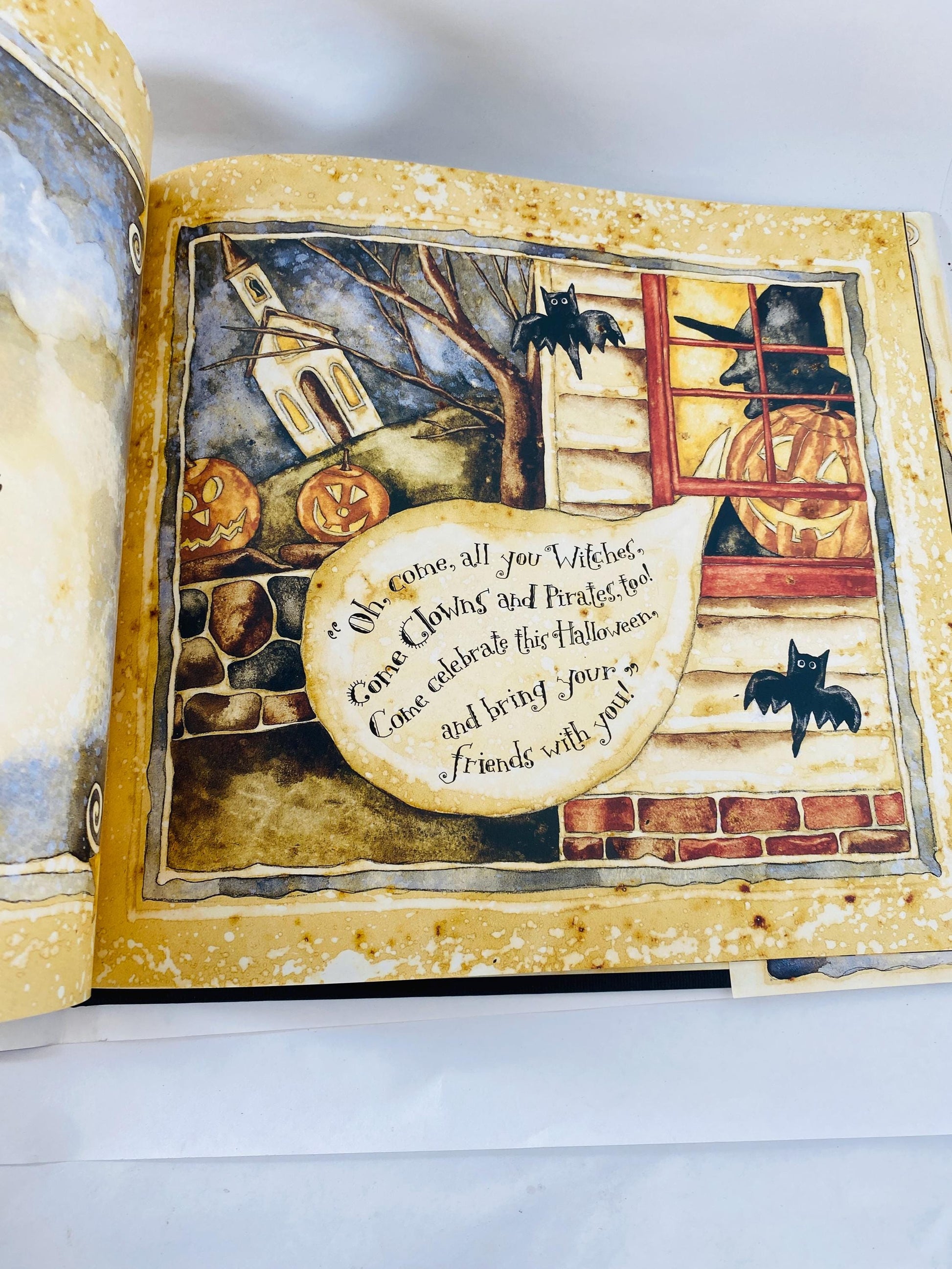 Miss Fiona's Stupendous Pumpkin Pies by Mark Moulton illustrated by Karen Crouch Vintage FIRST PRINTING children's Halloween witch decor.