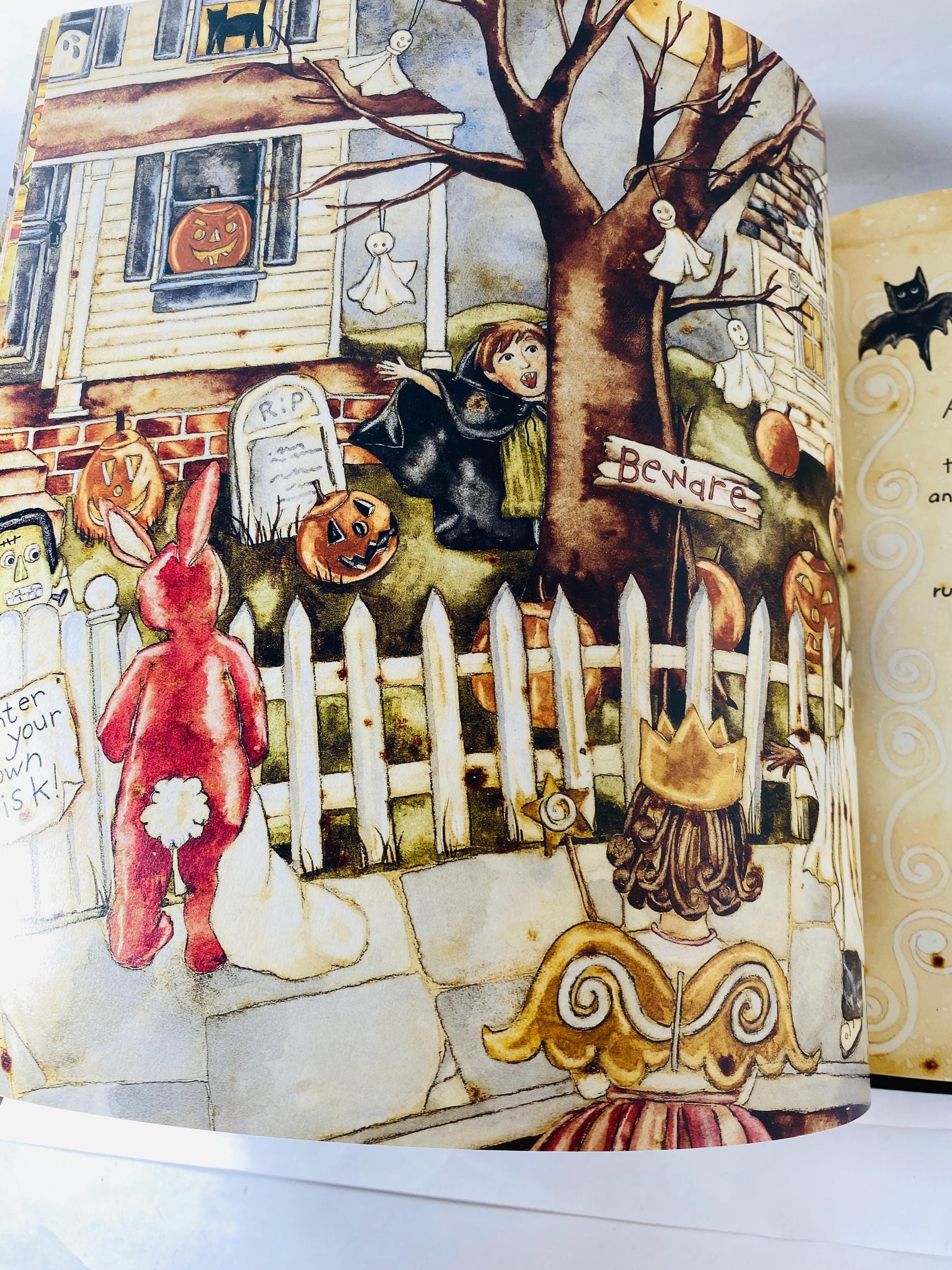 Miss Fiona's Stupendous Pumpkin Pies by Mark Moulton illustrated by Karen Crouch Vintage FIRST PRINTING children's Halloween witch decor.