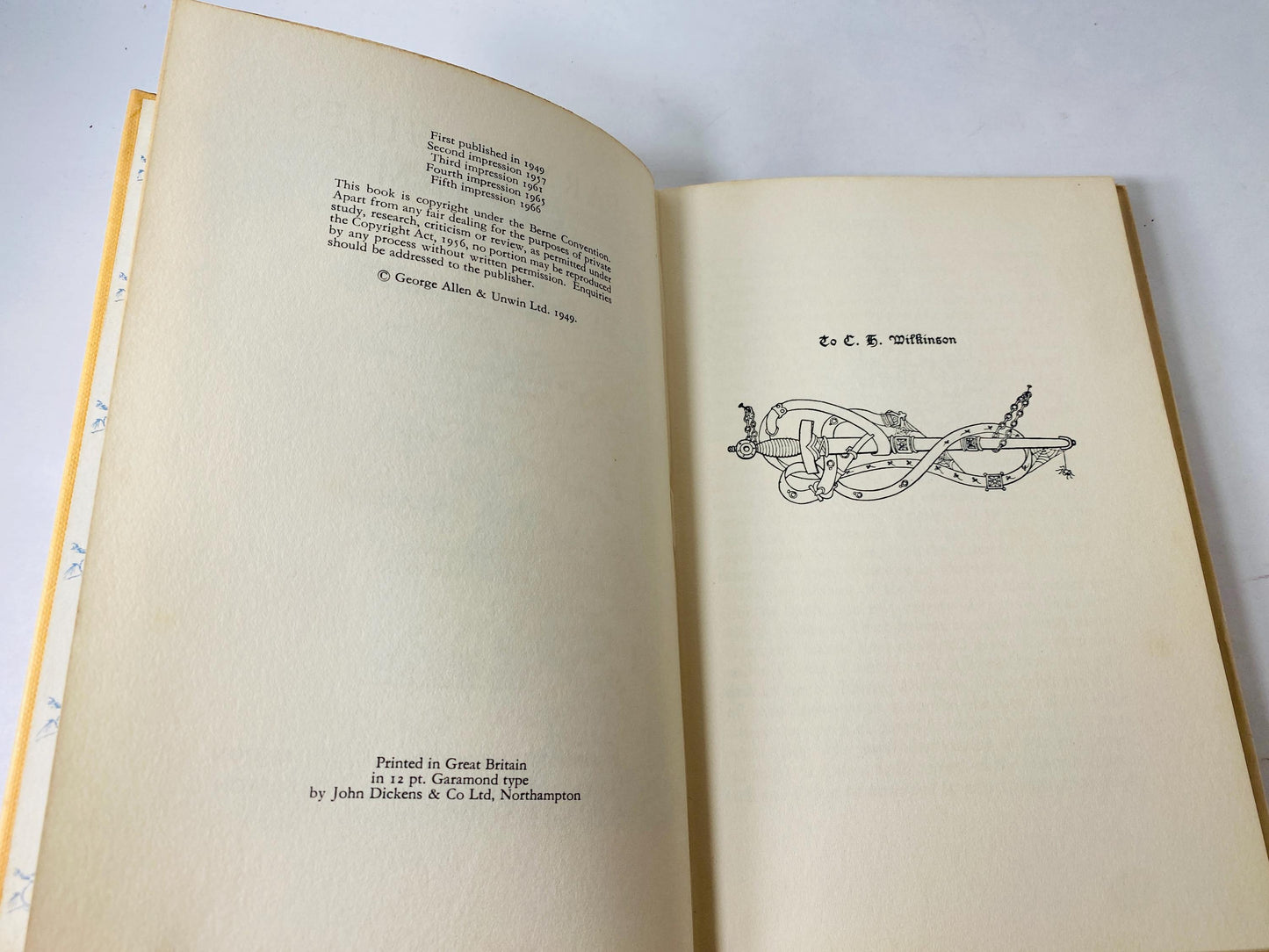 1966 Farmer Giles of Ham JRR Tolkien EARLY PRINTING vintage book Scifi, Hobbit, Lord of the Rings illustrated by Pauline Diana Baynes