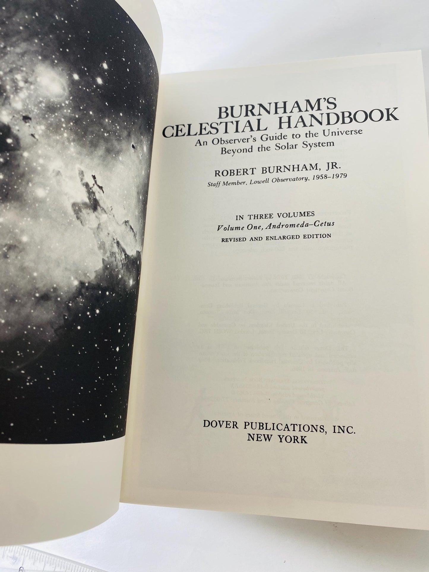 Burnham's Celestial Handbook vintage paperback book Volume 1 circa 1978 Stars Constellations astronomy