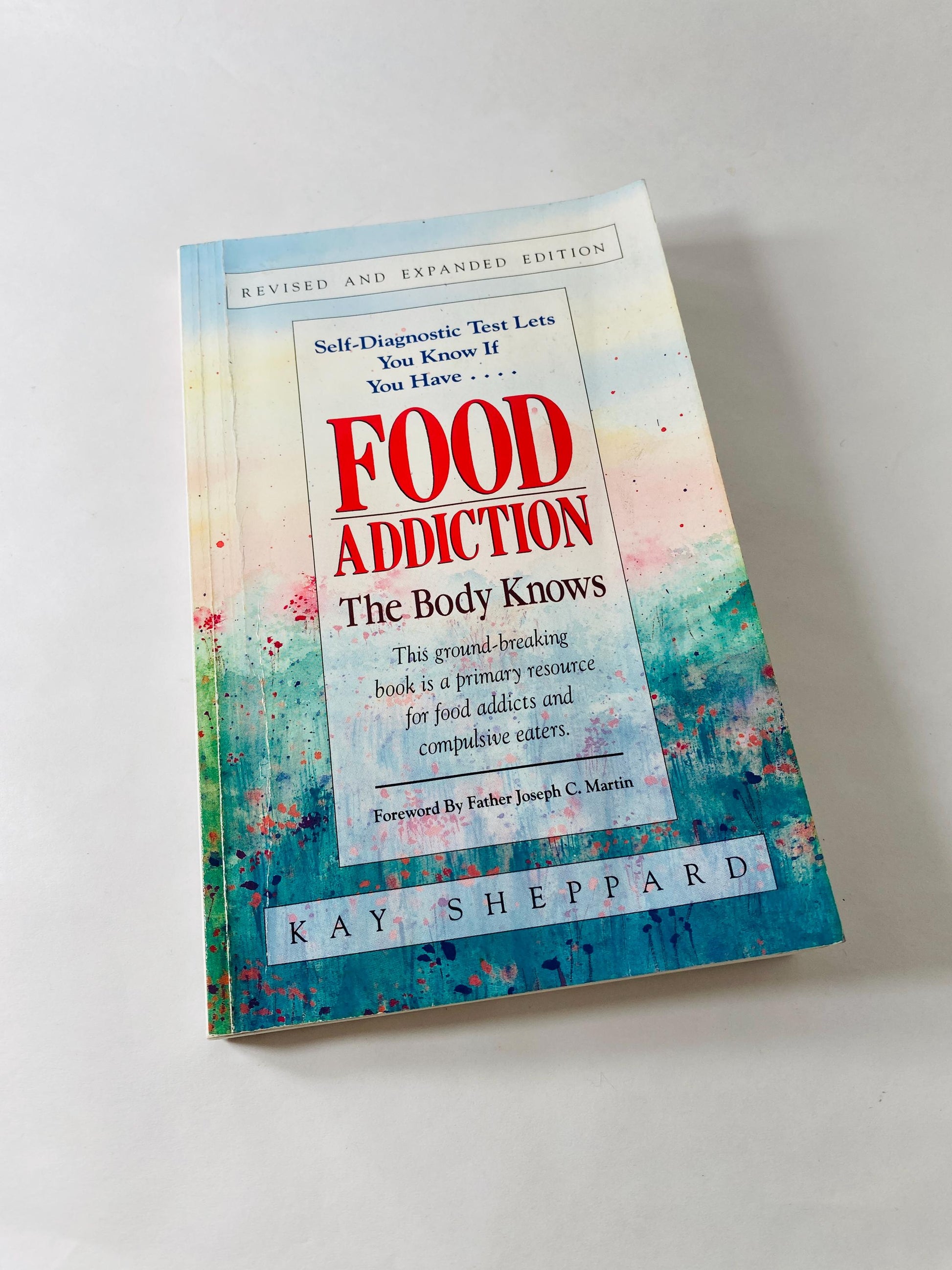 Food Addiction Overeaters Anonymous vintage paperback book by Kay Sheppard 12 steps circa 1989 OA AA