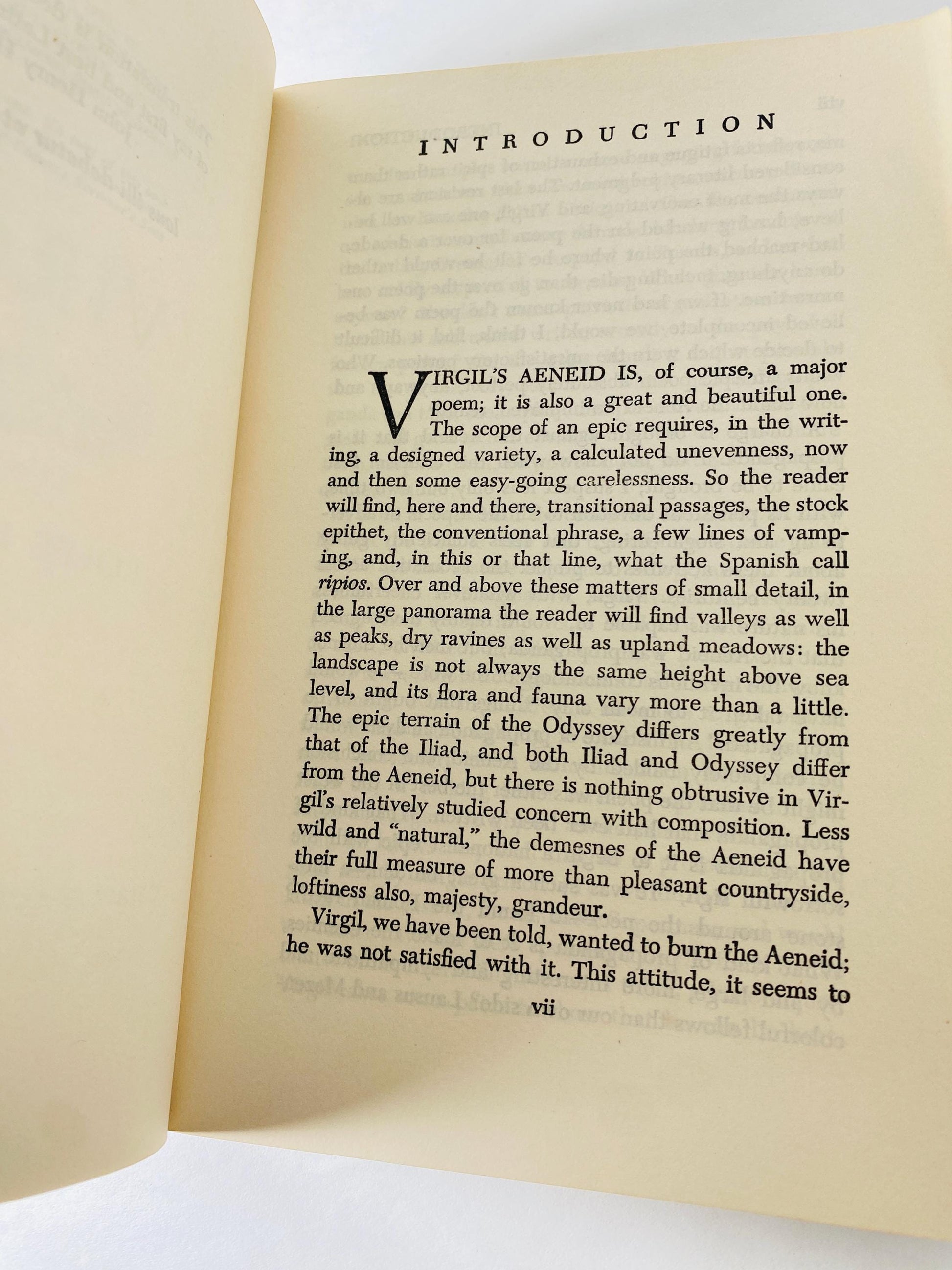 1952 The Aeneid of Virgil Vintage Paperback translated by Rolfe Humphries Classic Literature Latin epic poem Homer Odyssey