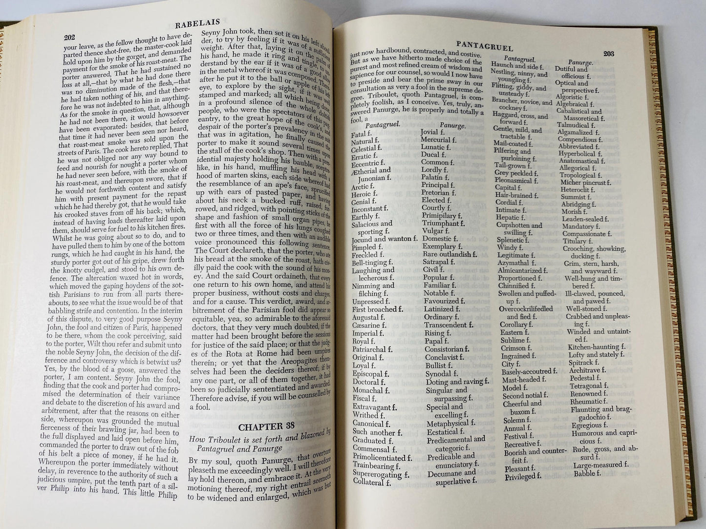 1958 Rabelais Works vintage Britannica Great books Gargantua and Pantagruel