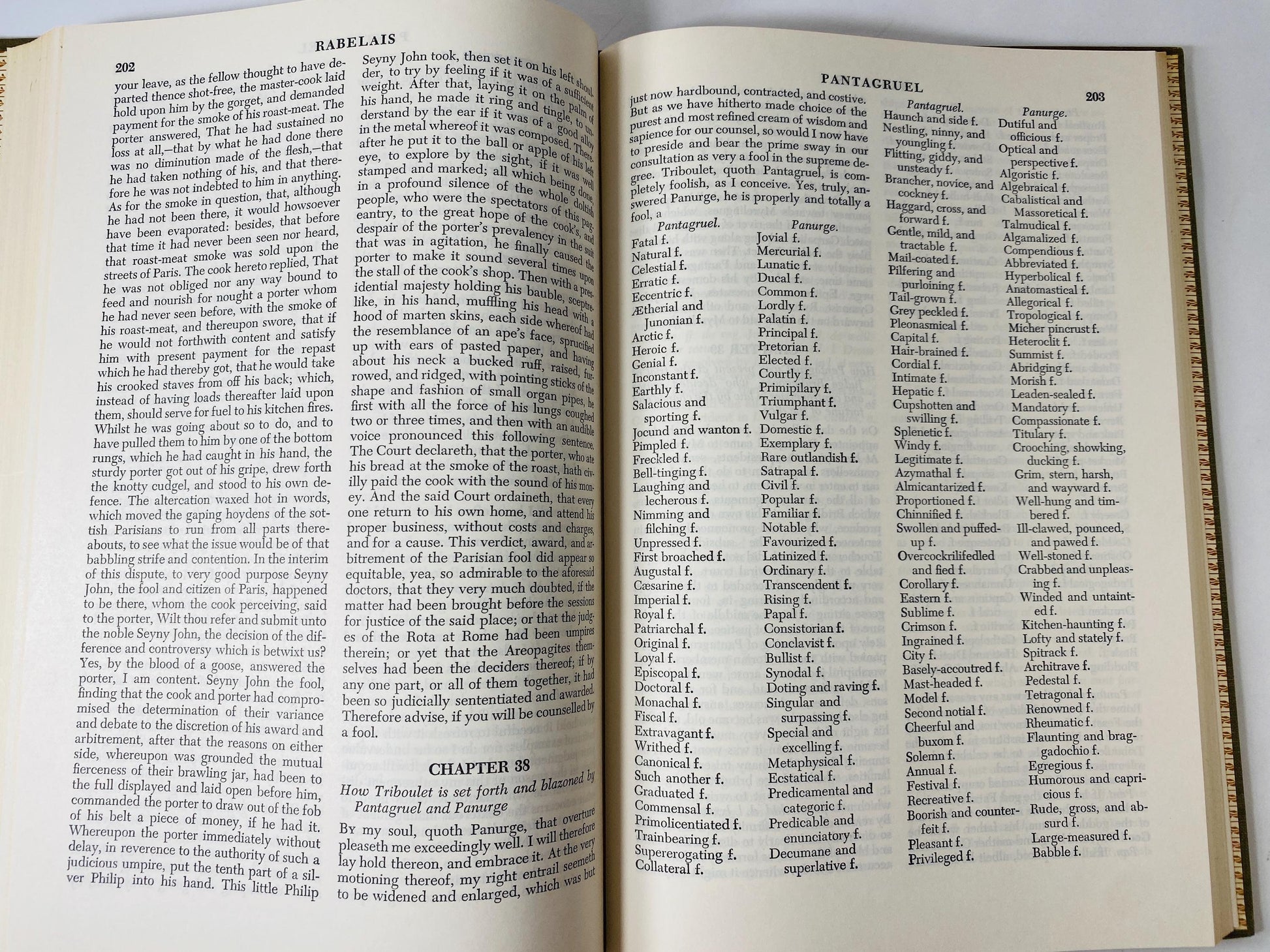 1958 Rabelais Works vintage Britannica Great books Gargantua and Pantagruel