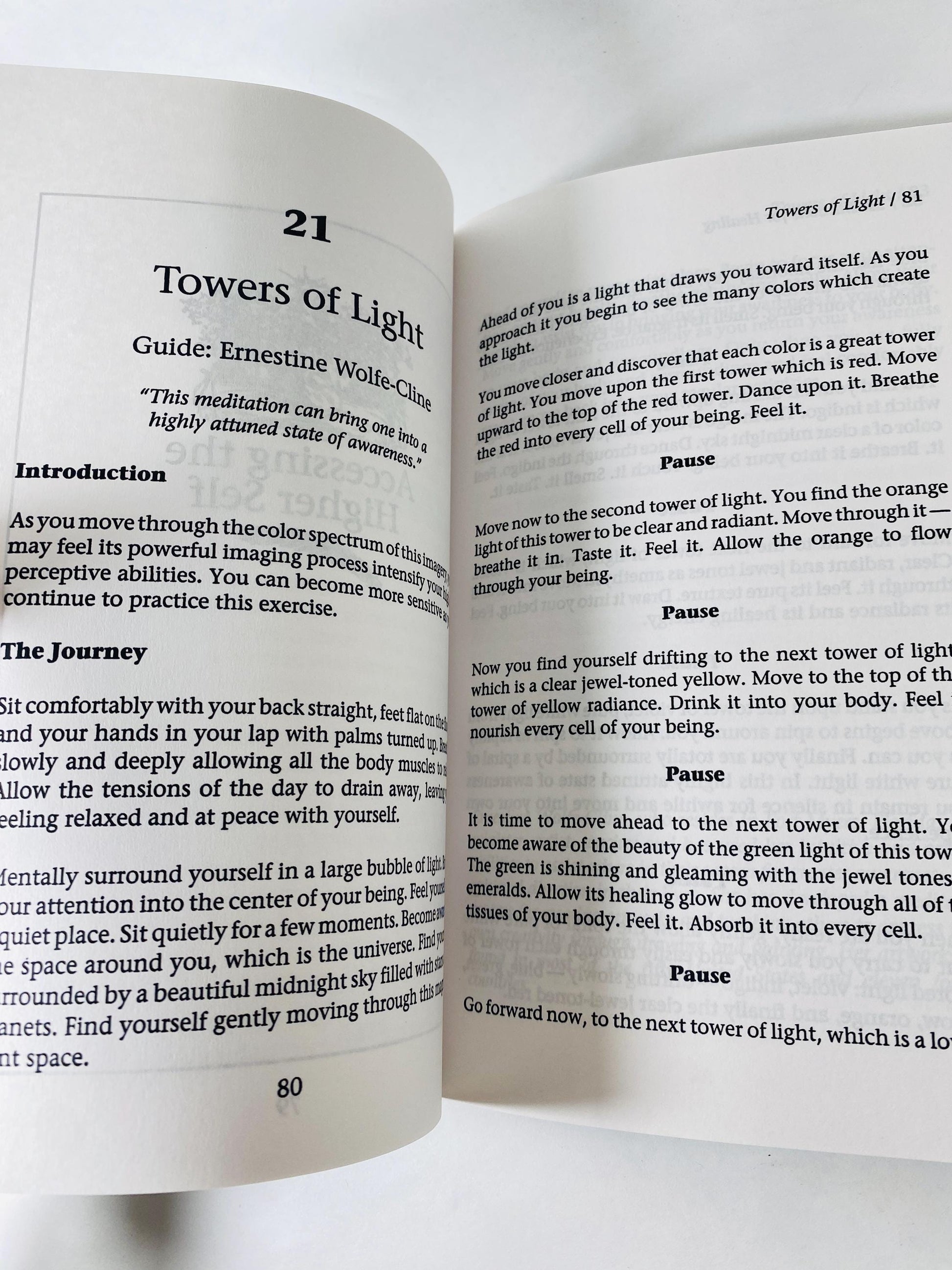 Meditations for Healing vintage paperback book by Larry Moen 1998 Guided Imagery Book, Meditation Self Help, occult