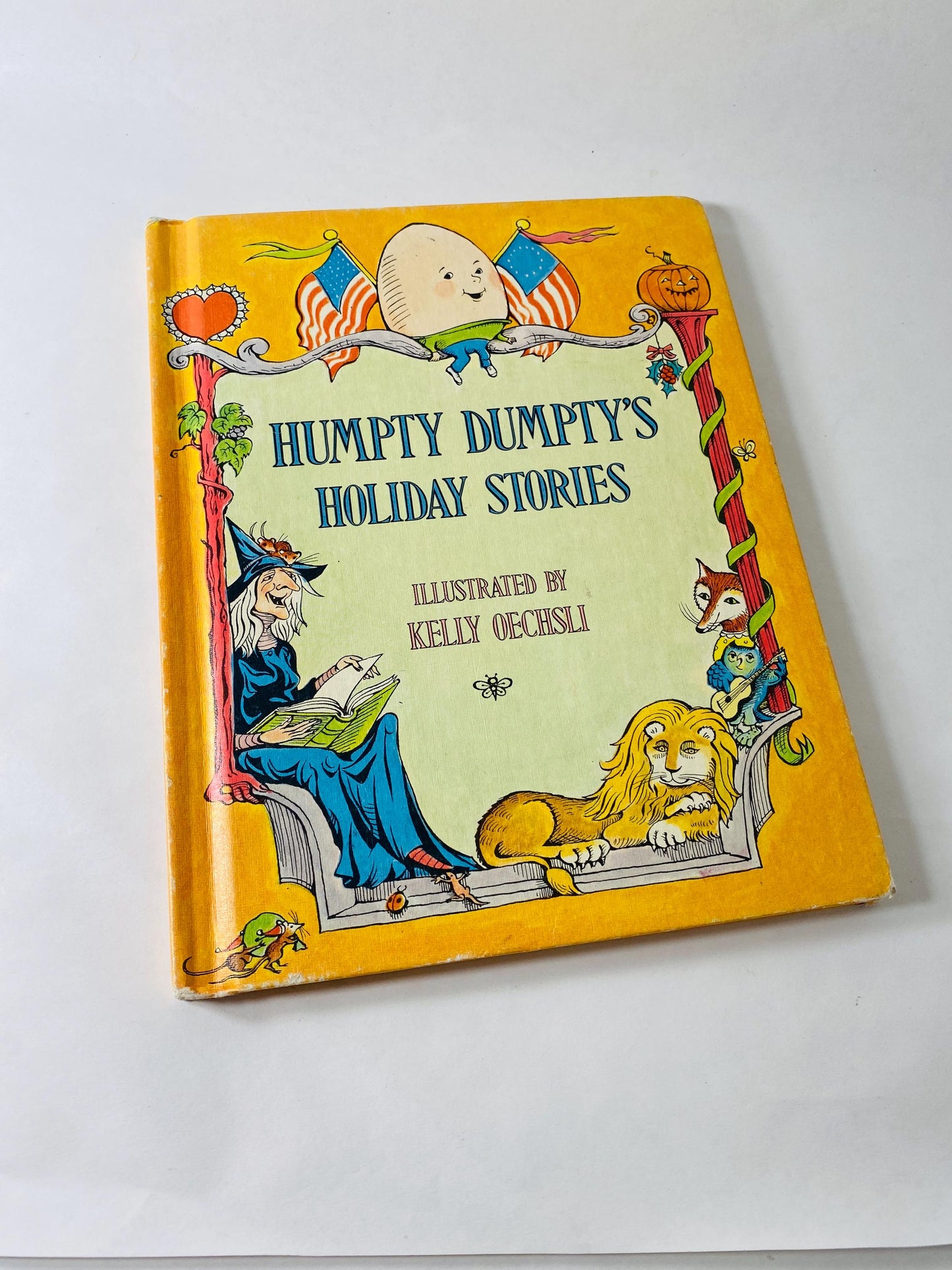 Humpty Dumpty's Holiday Stories vintage children's book illustrated by Kelly Oechsli circa 1973 Easter Groundhog Spring New Year Halloween