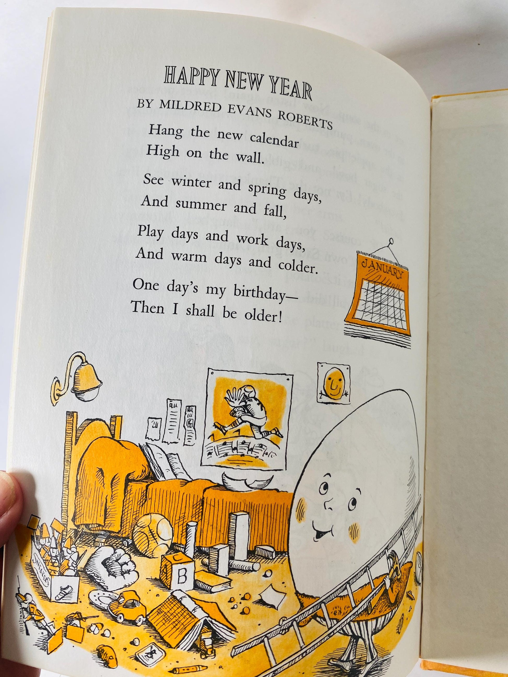 Humpty Dumpty's Holiday Stories vintage children's book illustrated by Kelly Oechsli circa 1973 Easter Groundhog Spring New Year Halloween