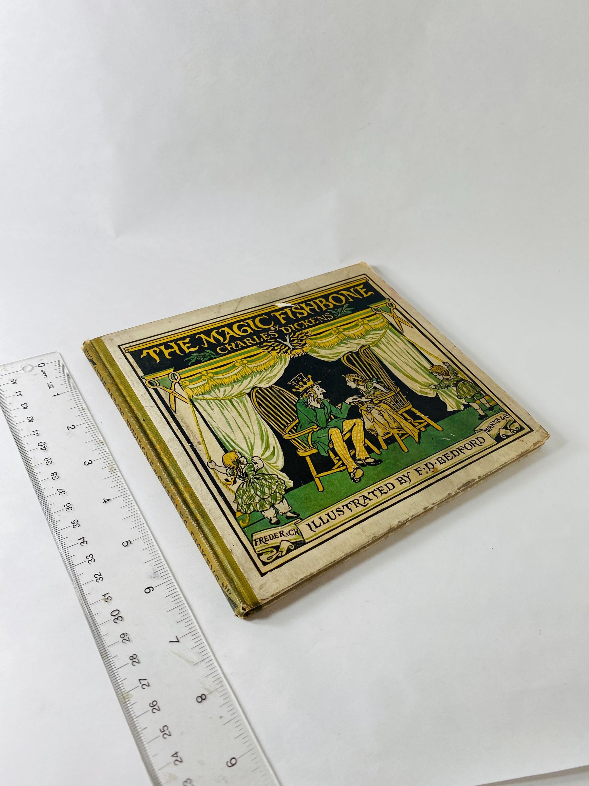 1920s Magic Fishbone vintage Charles Dickens illustrated antique Children’s Book Stocking stuffer children's gift.