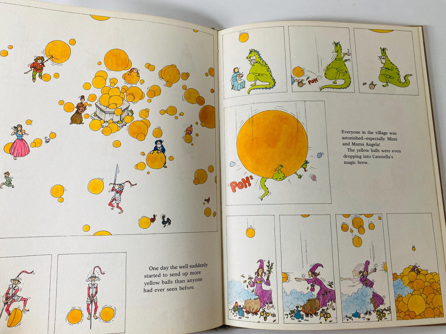 Magic Well vintage children's book by Piero Ventura circa 1976 with allegories book pipelines and industrialism. Data Centers