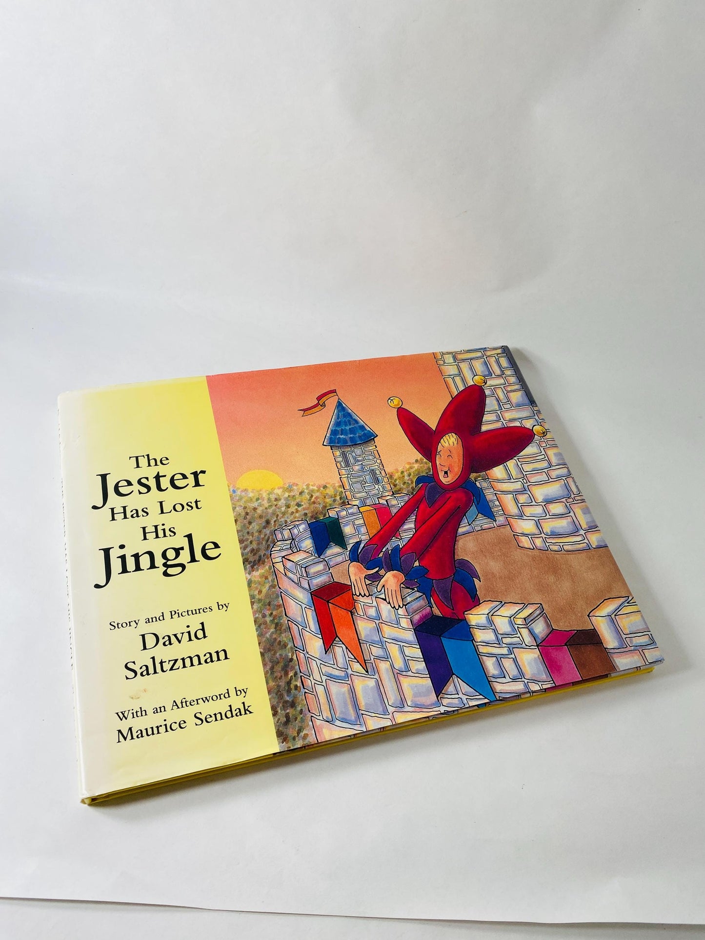 1995 The Jester Has Lost His Jingle vintage children's book David Saltzman FIRST EDITION Picture Book Maurice Sendak Afterword