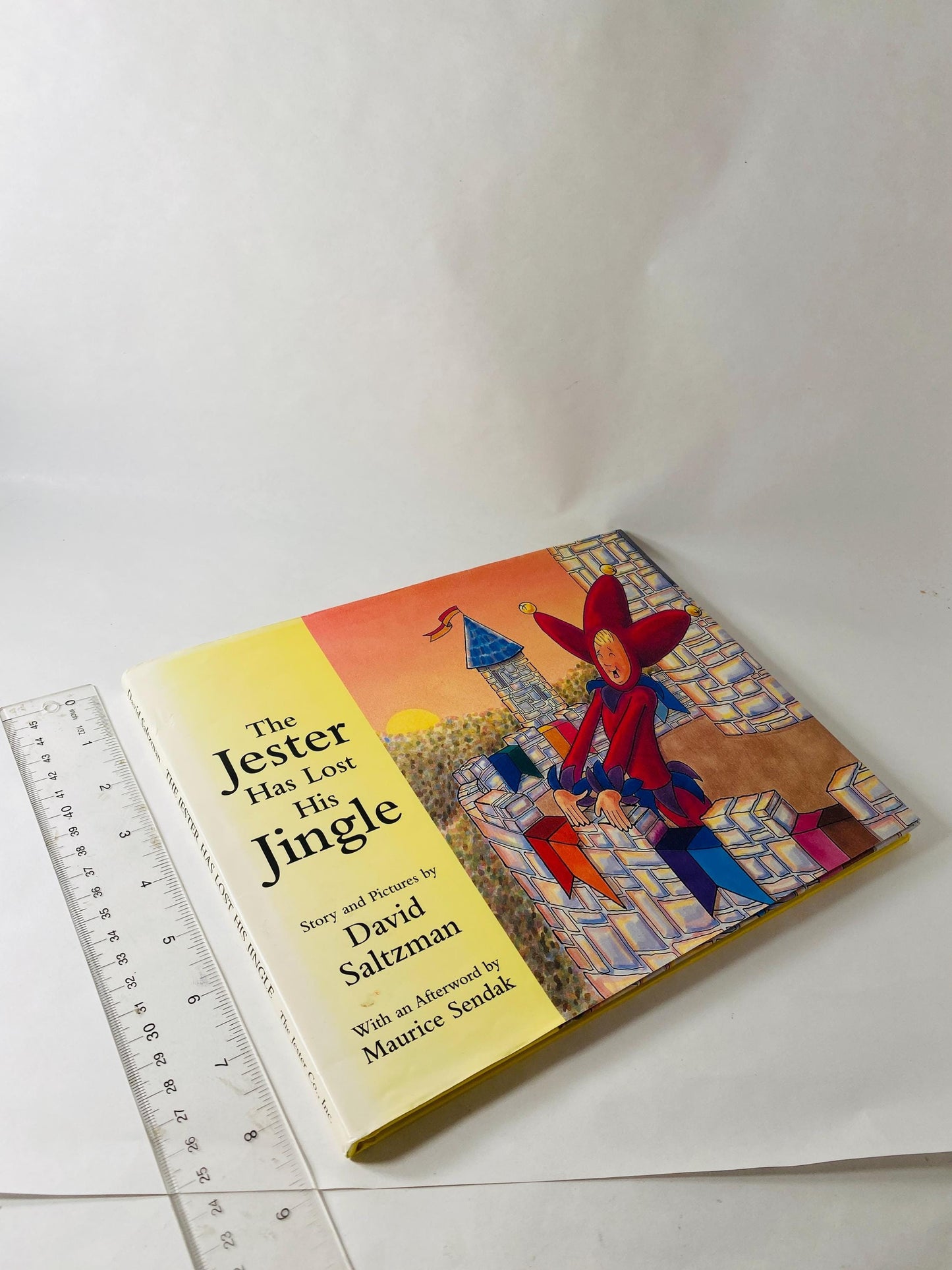 1995 The Jester Has Lost His Jingle vintage children's book David Saltzman FIRST EDITION Picture Book Maurice Sendak Afterword