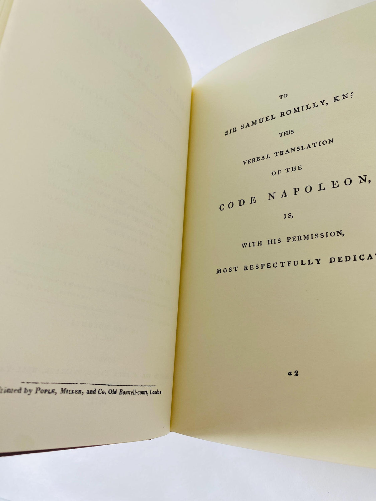 Code Napoleon by Bryant Barrett Leather Bound Legal Book with Gilt Pages Vintage Lawyer Gift