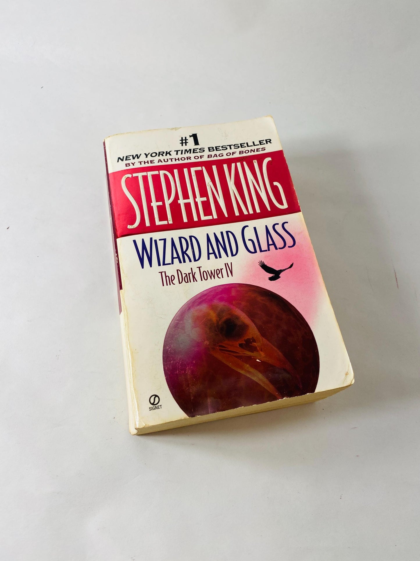 Wizard and Glass Dark Tower IV by Stephen King FIRST PRINTING vintage paperback book circa 1998 Horror goth emo