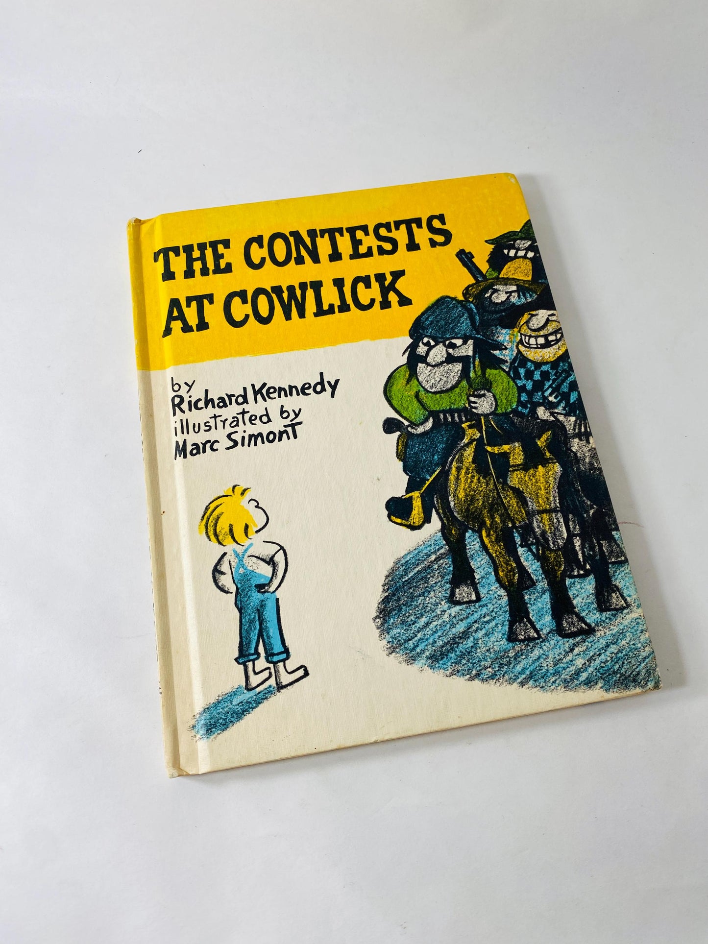 1974 Contests at Cowlick Vintage children's book about saving the town from a gang of outlaws