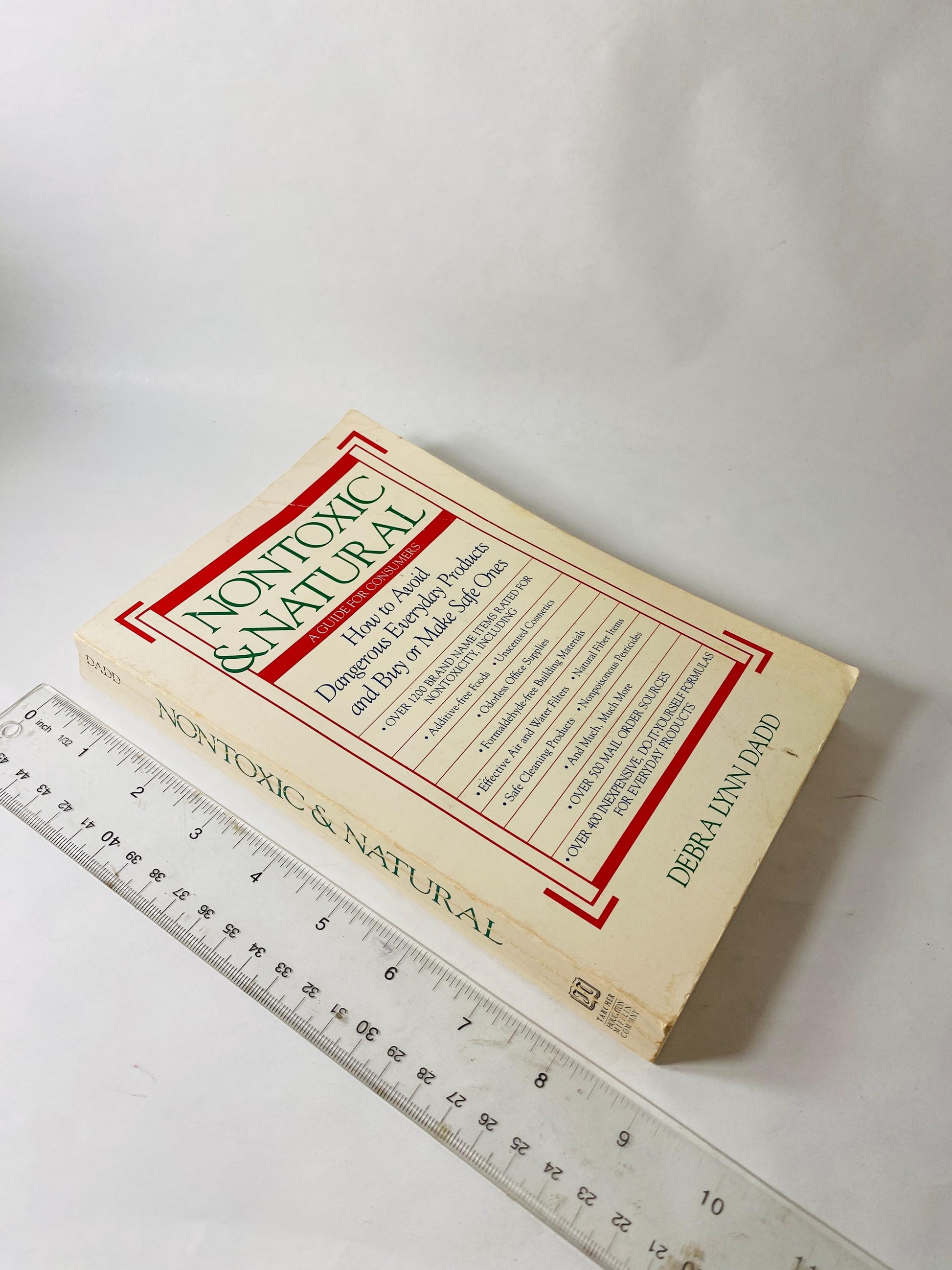Nontoxic & Natural vintage paperback book by Debrad Dadd about how to avoid dangerous everyday products and make safe ones DIY Homestead