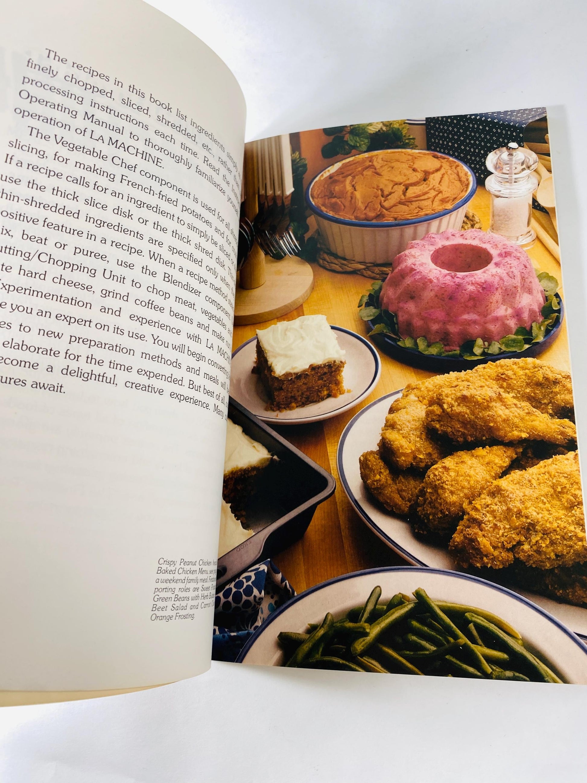 1977 Vive La Machine Moulinex Food Processor Cookbook International Recipes Vintage Appliance Manual