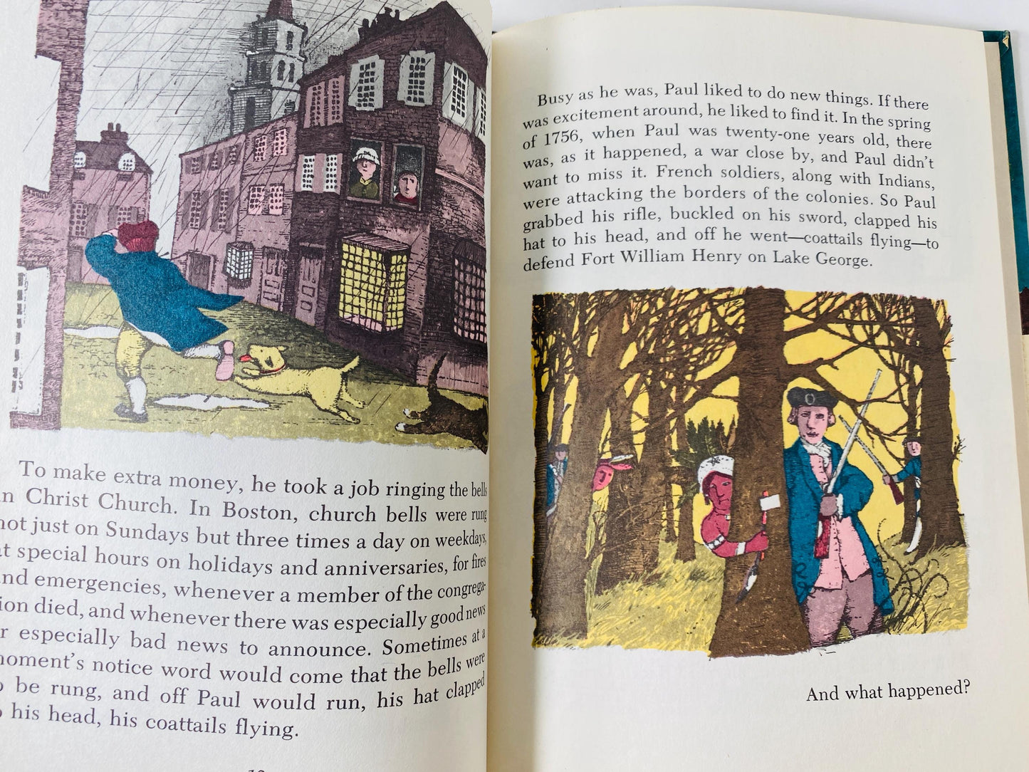 Vintage I Can Read Book, And Then What Happened Paul Revere? Jean Fritz, 1960s Weekly Reader I Can Read America USA