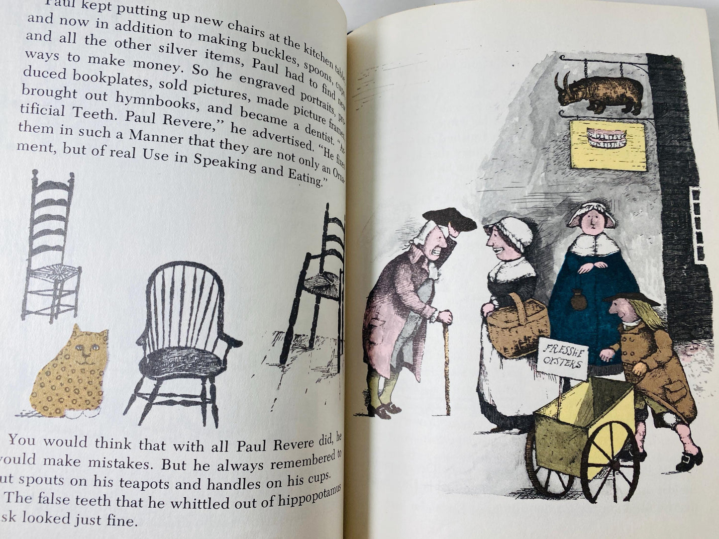 Vintage I Can Read Book, And Then What Happened Paul Revere? Jean Fritz, 1960s Weekly Reader I Can Read America USA