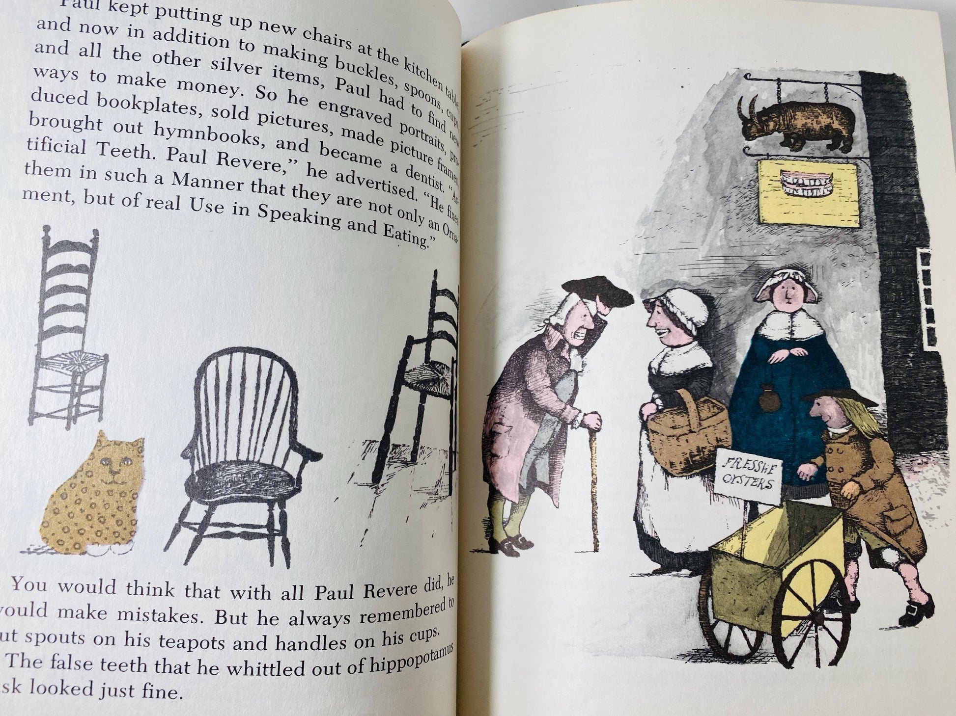Vintage I Can Read Book, And Then What Happened Paul Revere? Jean Fritz, 1960s Weekly Reader I Can Read America USA