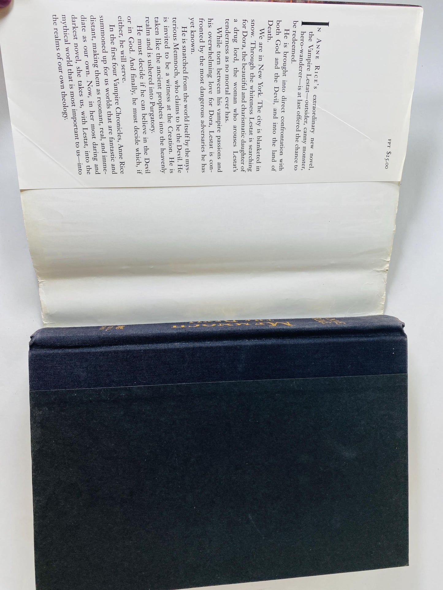 Memnoch the Devil by Anne Rice Vintage First Edition book circa 1995 Vampire horror. Black book decor. Lestat Collectible gift