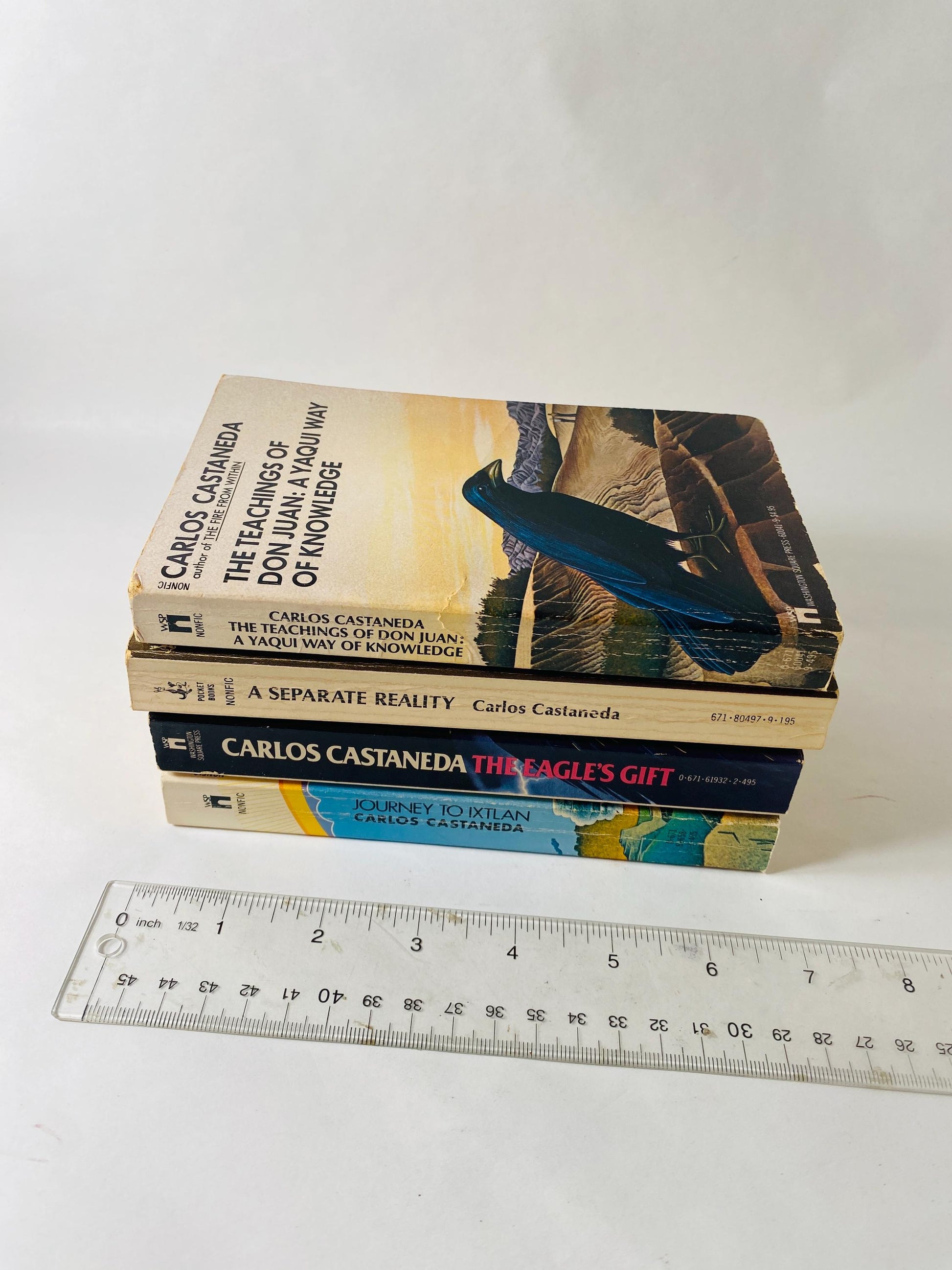 Separate Reality Conversations with Don Juan Vintage paperback book set circa 1976 Carlos Castaneda Shamanism Tensegrity