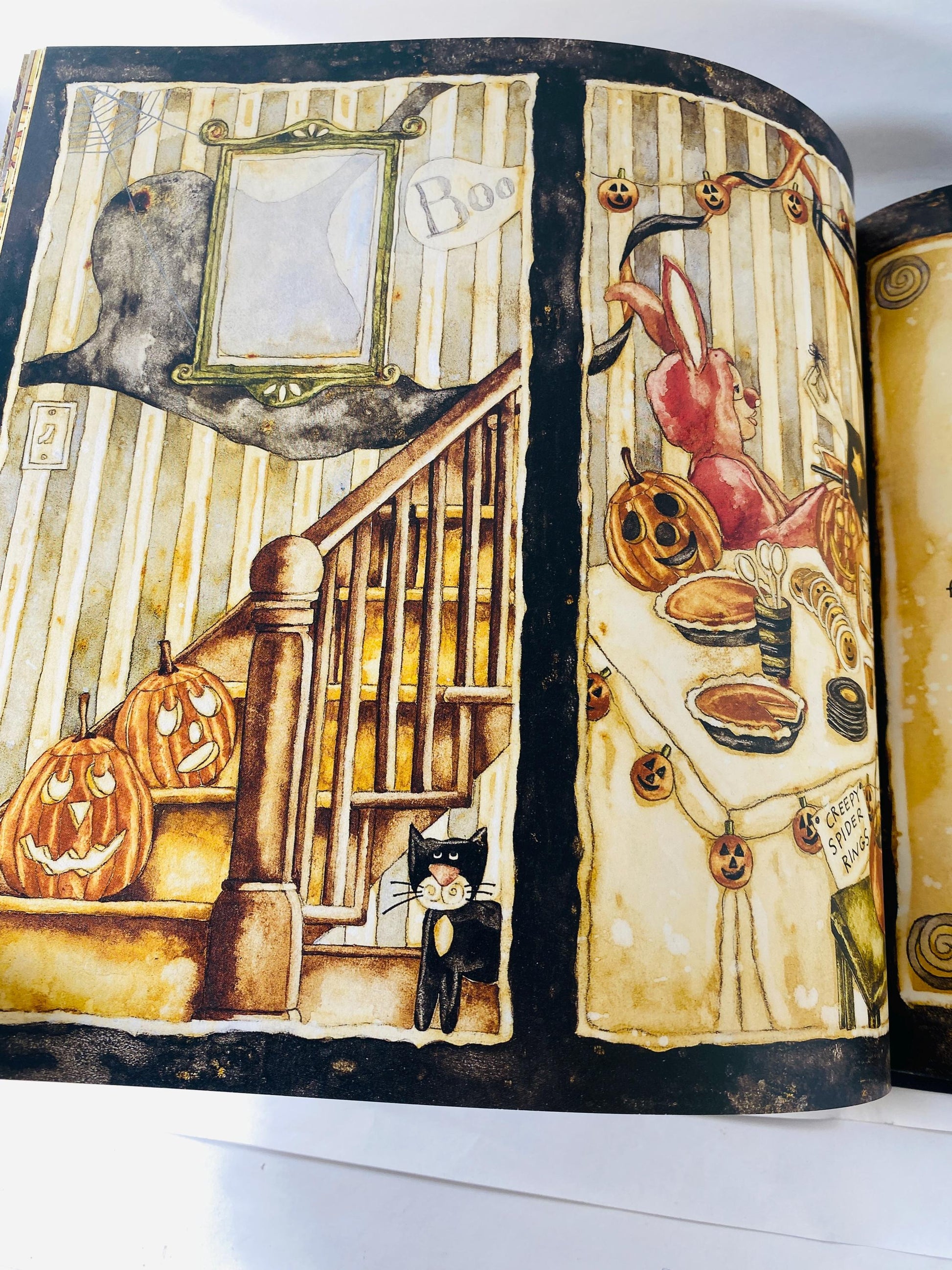 Miss Fiona's Stupendous Pumpkin Pies by Mark Moulton illustrated by Karen Crouch Vintage FIRST PRINTING children's Halloween witch decor.