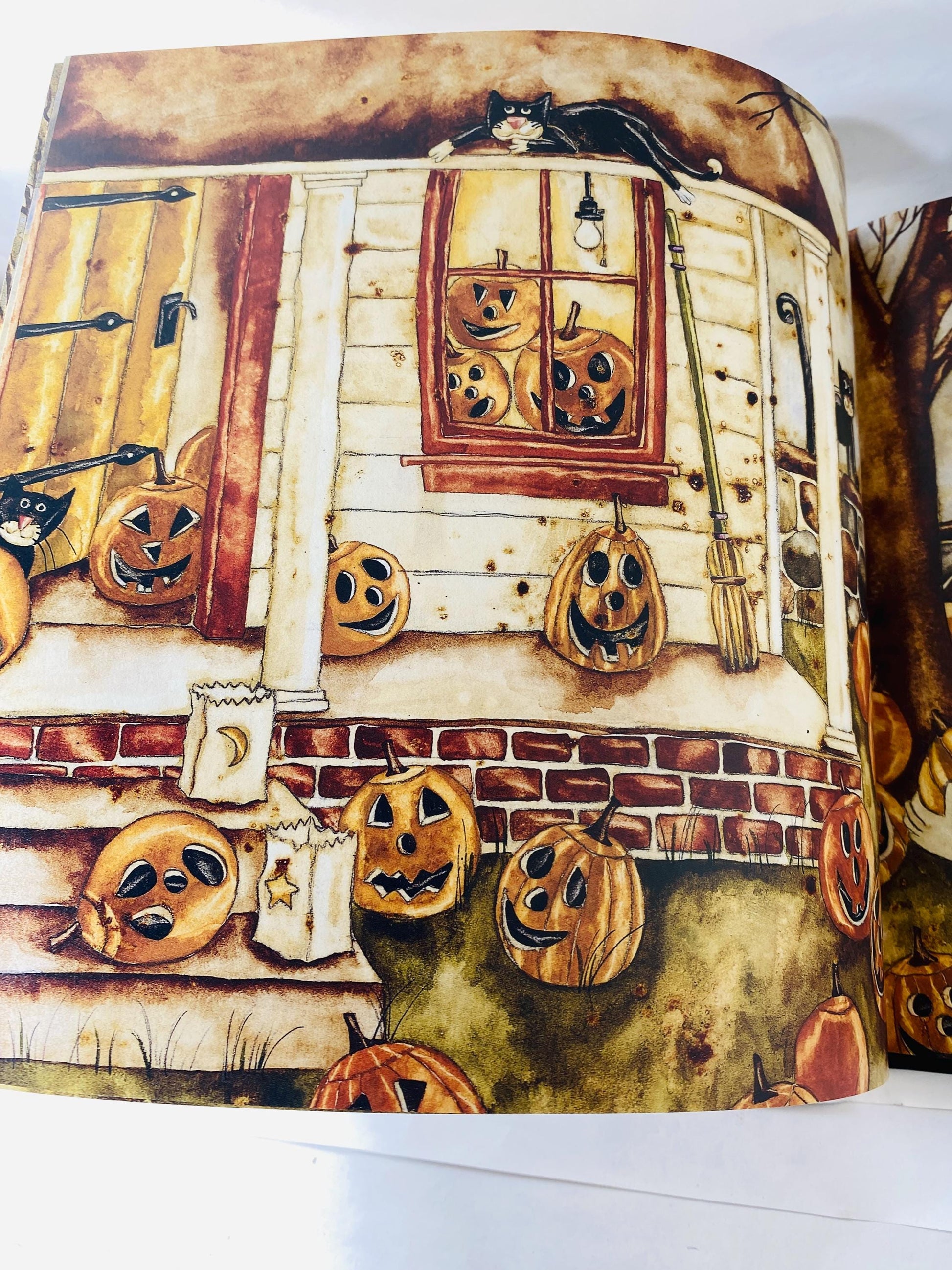 Miss Fiona's Stupendous Pumpkin Pies by Mark Moulton illustrated by Karen Crouch Vintage FIRST PRINTING children's Halloween witch decor.