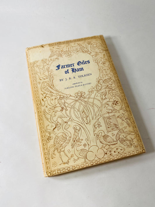1966 Farmer Giles of Ham JRR Tolkien EARLY PRINTING vintage book Scifi, Hobbit, Lord of the Rings illustrated by Pauline Diana Baynes