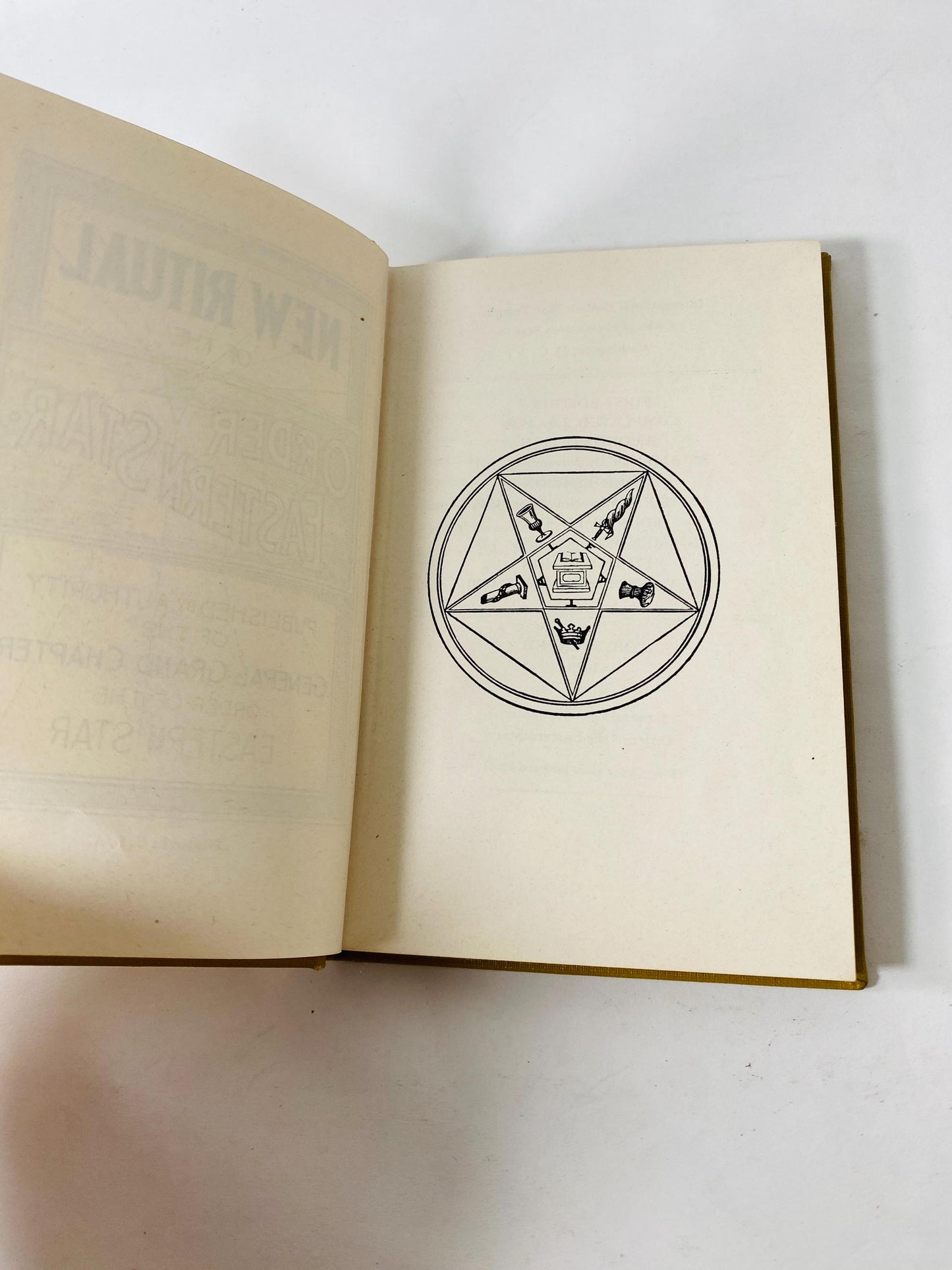 1940 Order of the Eastern Star Ritual Book Freemasonry Masonic vintage ritual book mid-century religious and ceremonial ephemera