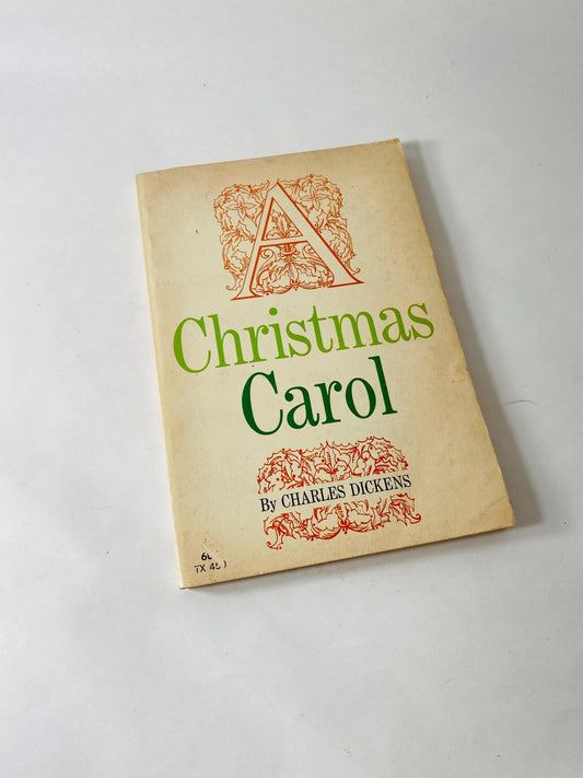 Christmas Carol by Charles Dickens vintage Schoastic paperback book by Charles Dickens circa 1972