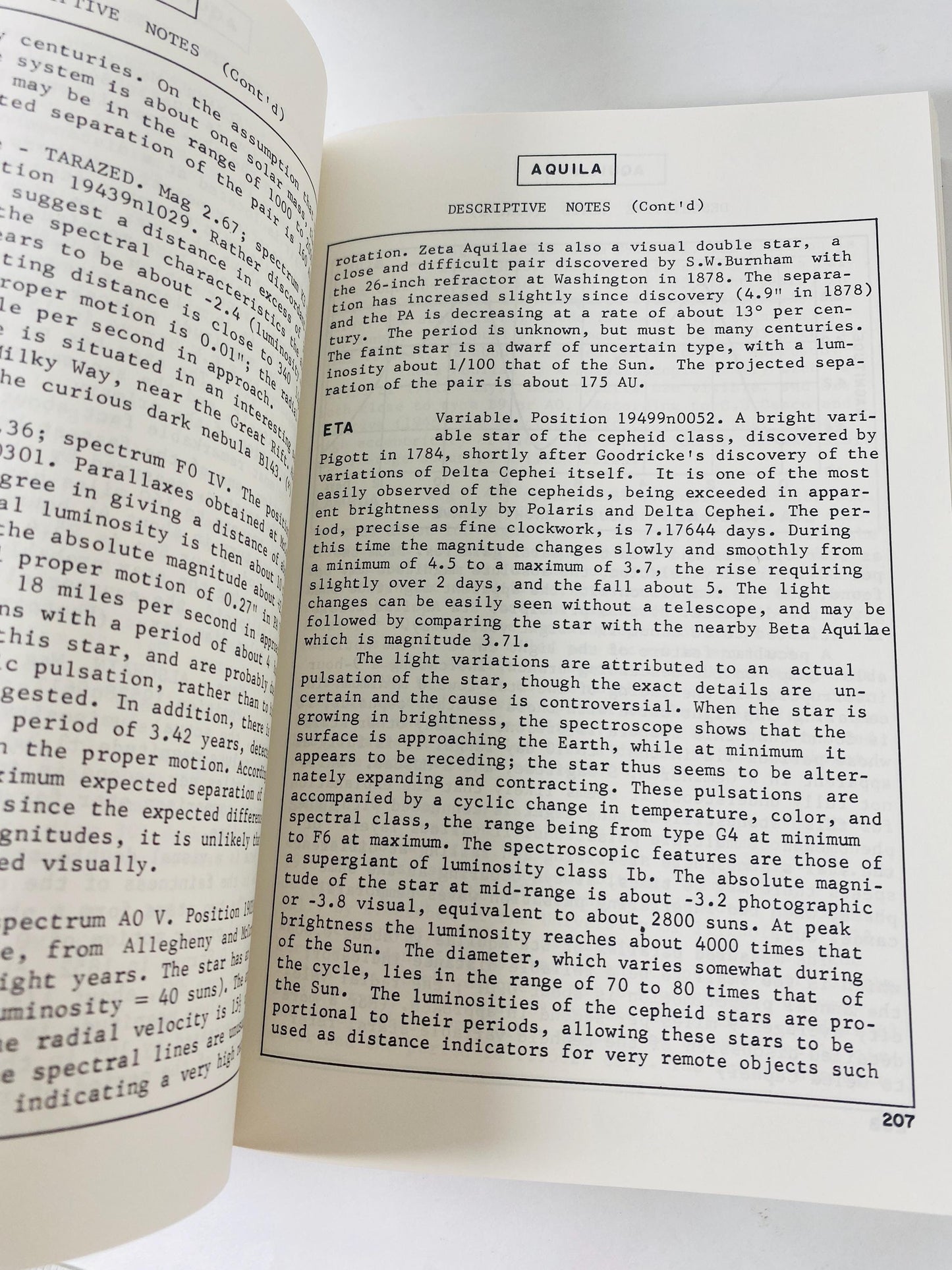 Burnham's Celestial Handbook vintage paperback book Volume 1 circa 1978 Stars Constellations astronomy