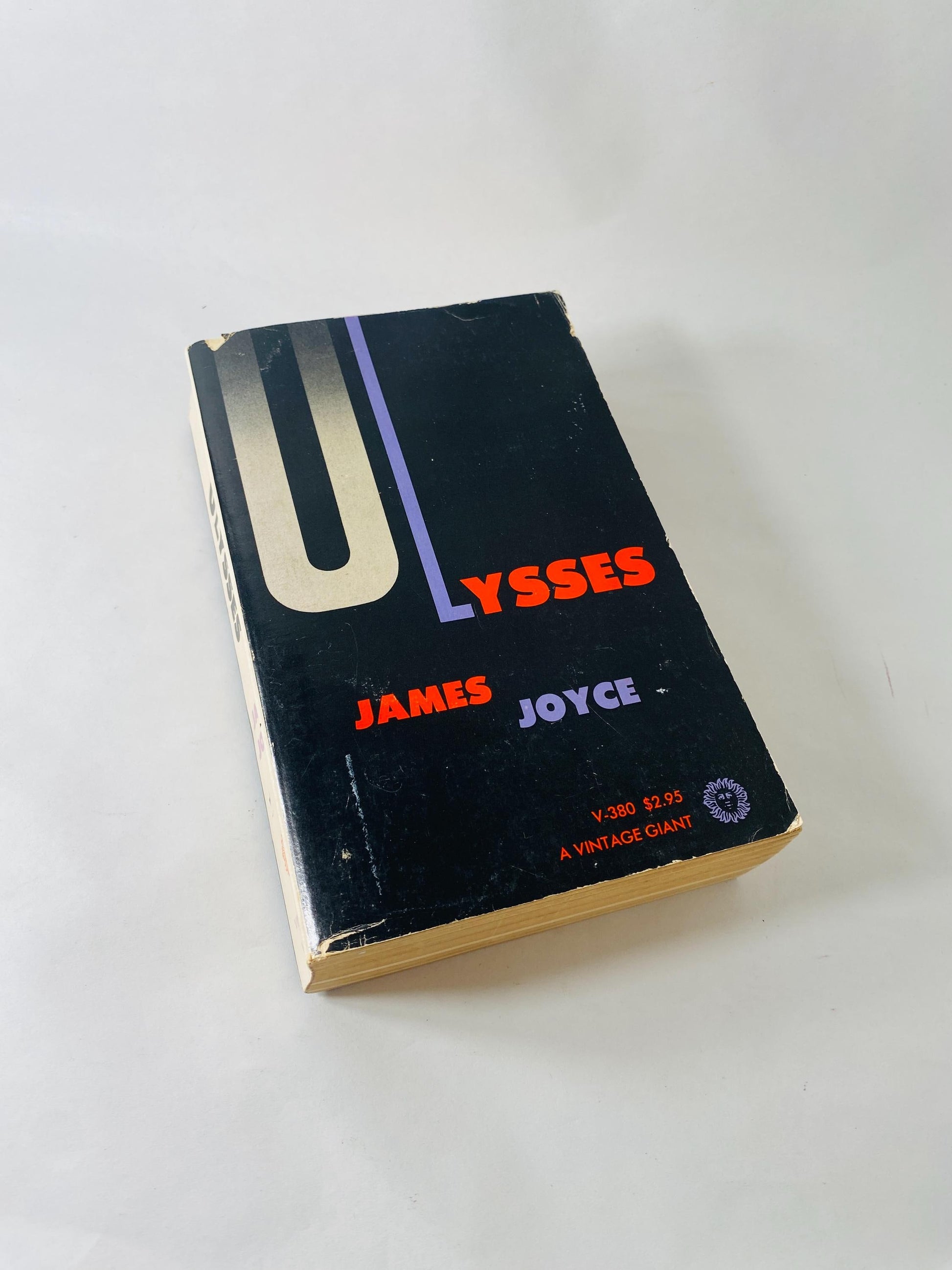 1961 Ulysses by James Joyce Vintage paperback book Pulitzer Prize. Home office bookshelf decor
