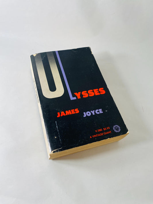 1961 Ulysses by James Joyce Vintage paperback book Pulitzer Prize. Home office bookshelf decor