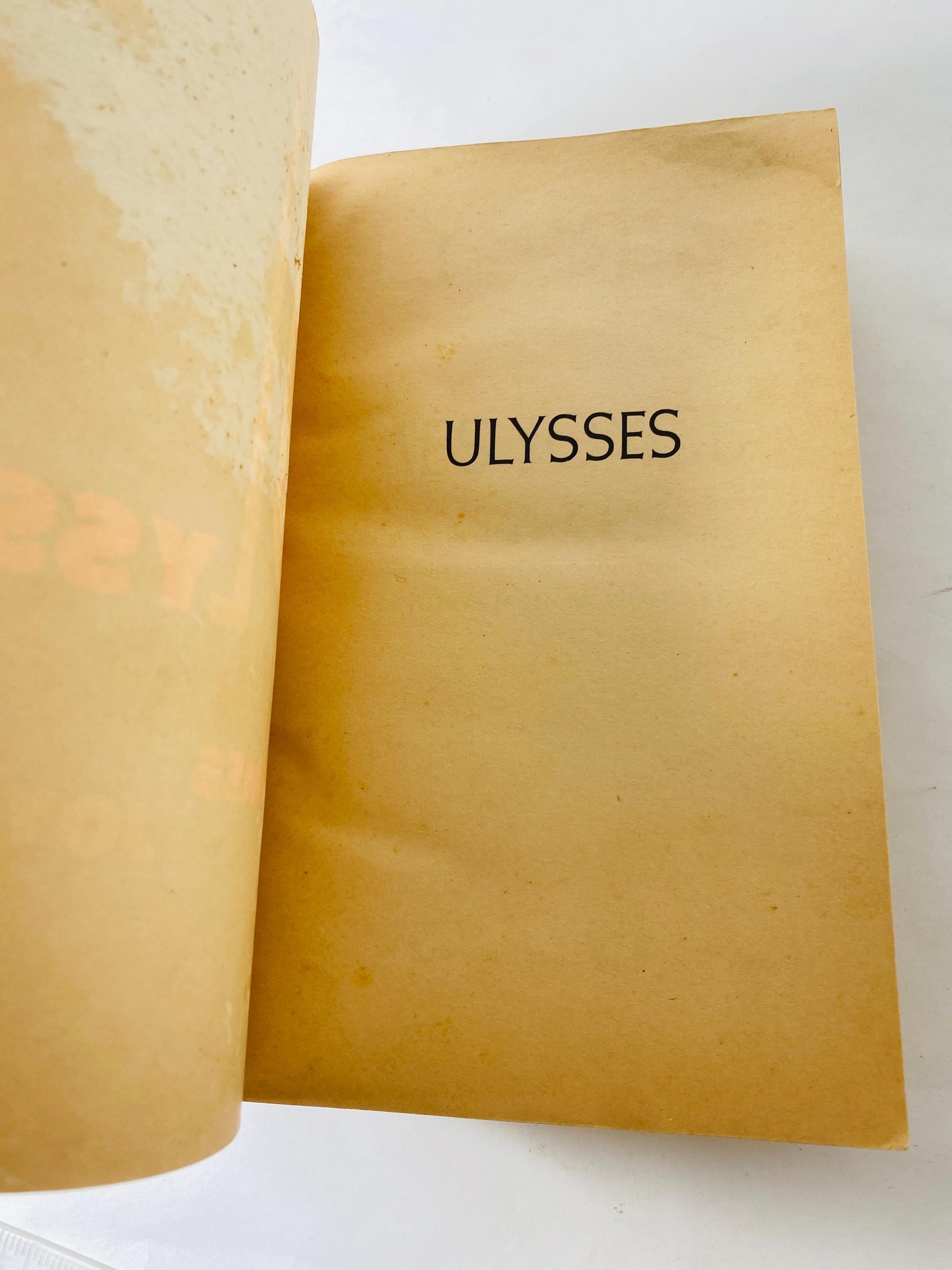 1961 Ulysses by James Joyce Vintage paperback book Pulitzer Prize. Home office bookshelf decor