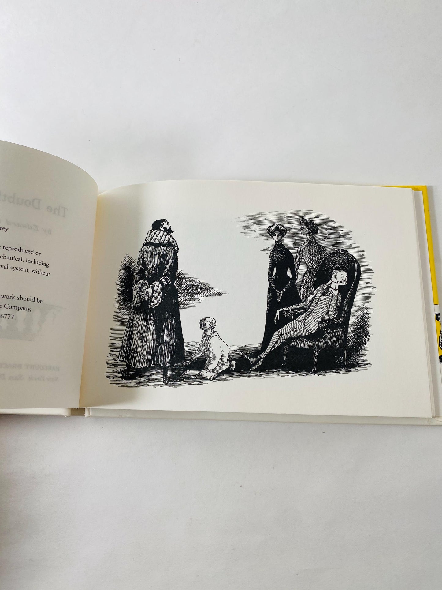 1985 The Doubtful Guest by Ogdred Weary aka Edward Gorey Vintage book Peter Weed Books.