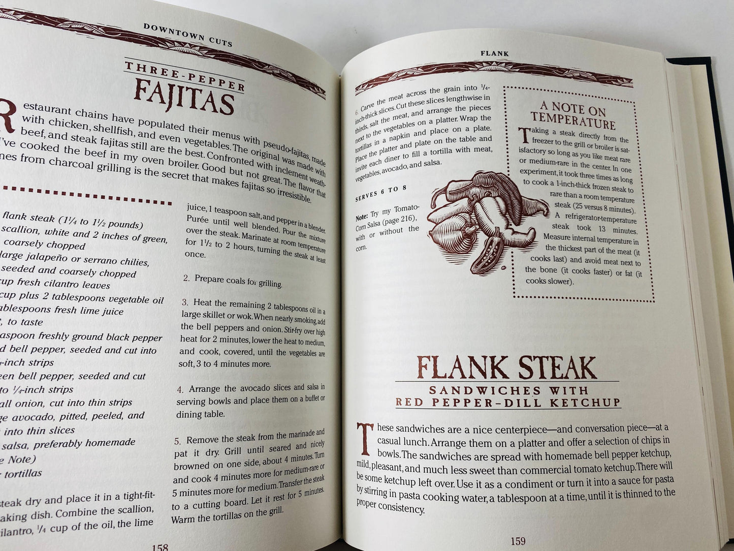 The Steak Lovers CookBook vintage cookbook by William Rice circa 1997 Carnivore meat gift Keto