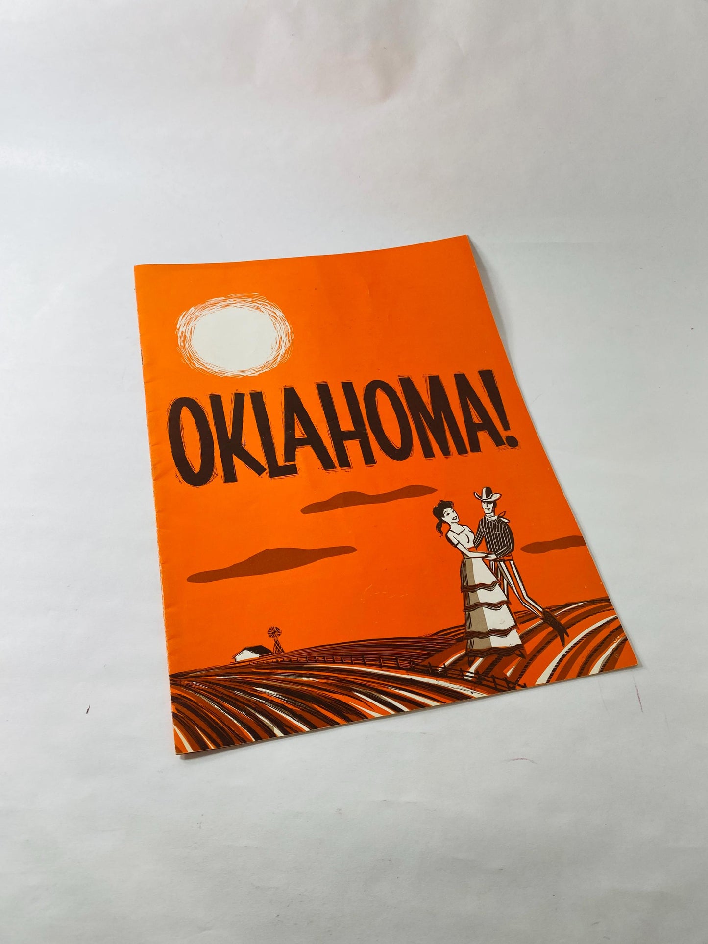 1972 Oklahoma! John Davidson SIGNED Souvenir Program Autograph Rodgers Hammerstein Vintage Musical Theater Broadway Memorabilia
