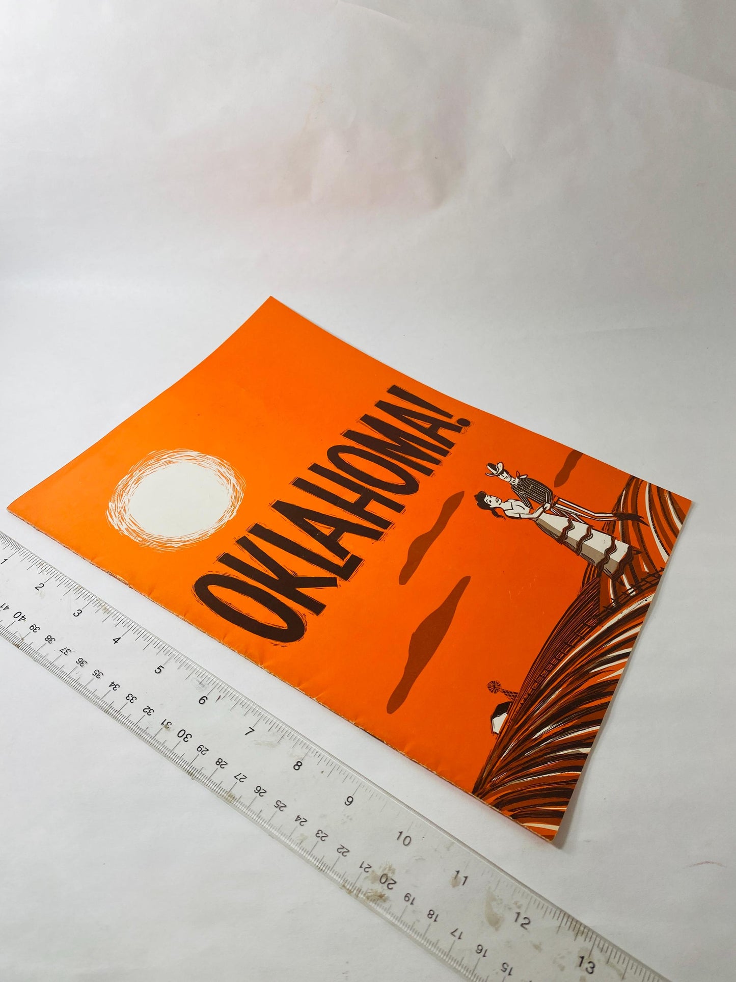 1972 Oklahoma! John Davidson SIGNED Souvenir Program Autograph Rodgers Hammerstein Vintage Musical Theater Broadway Memorabilia
