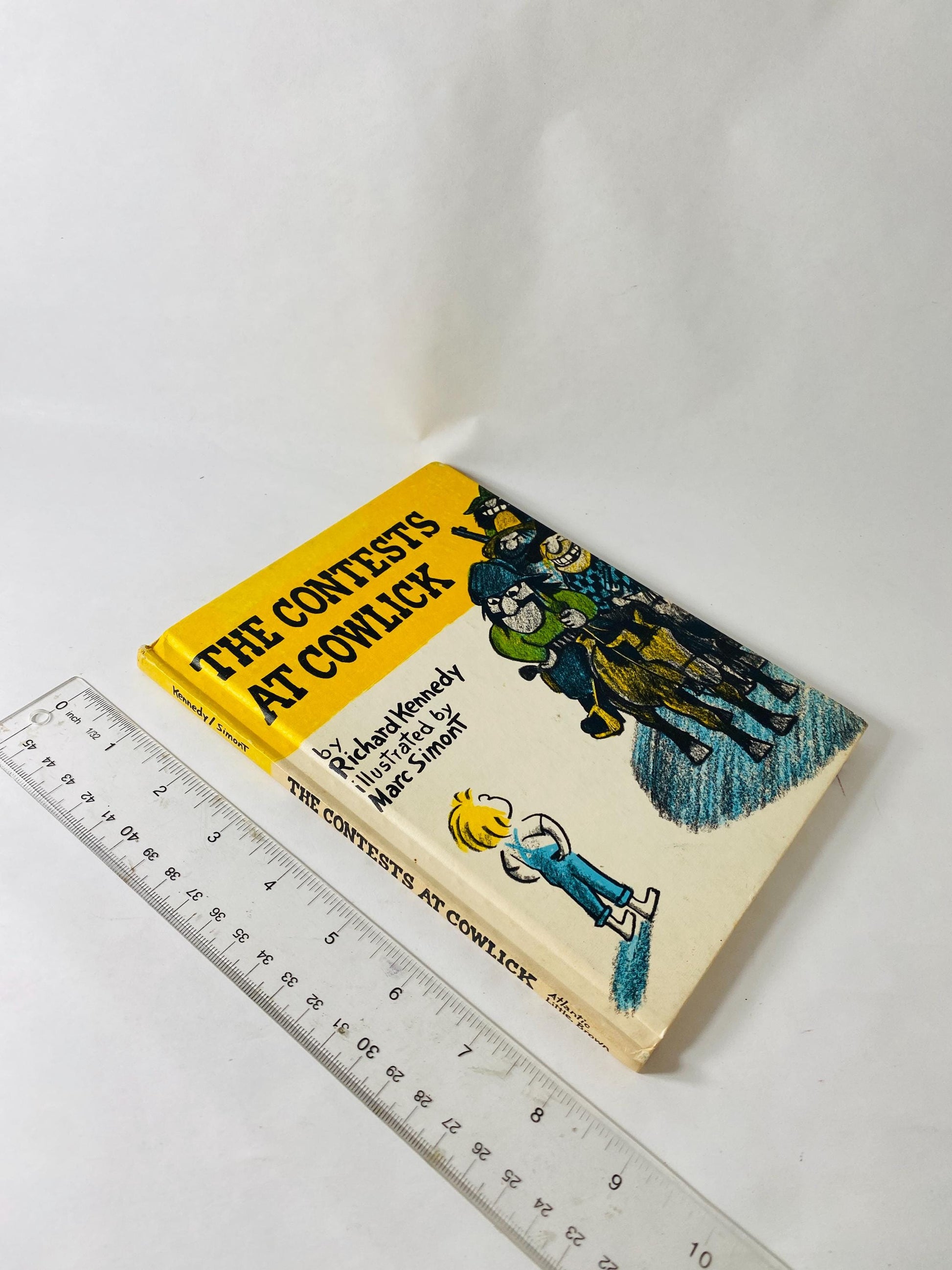 1974 Contests at Cowlick Vintage children's book about saving the town from a gang of outlaws