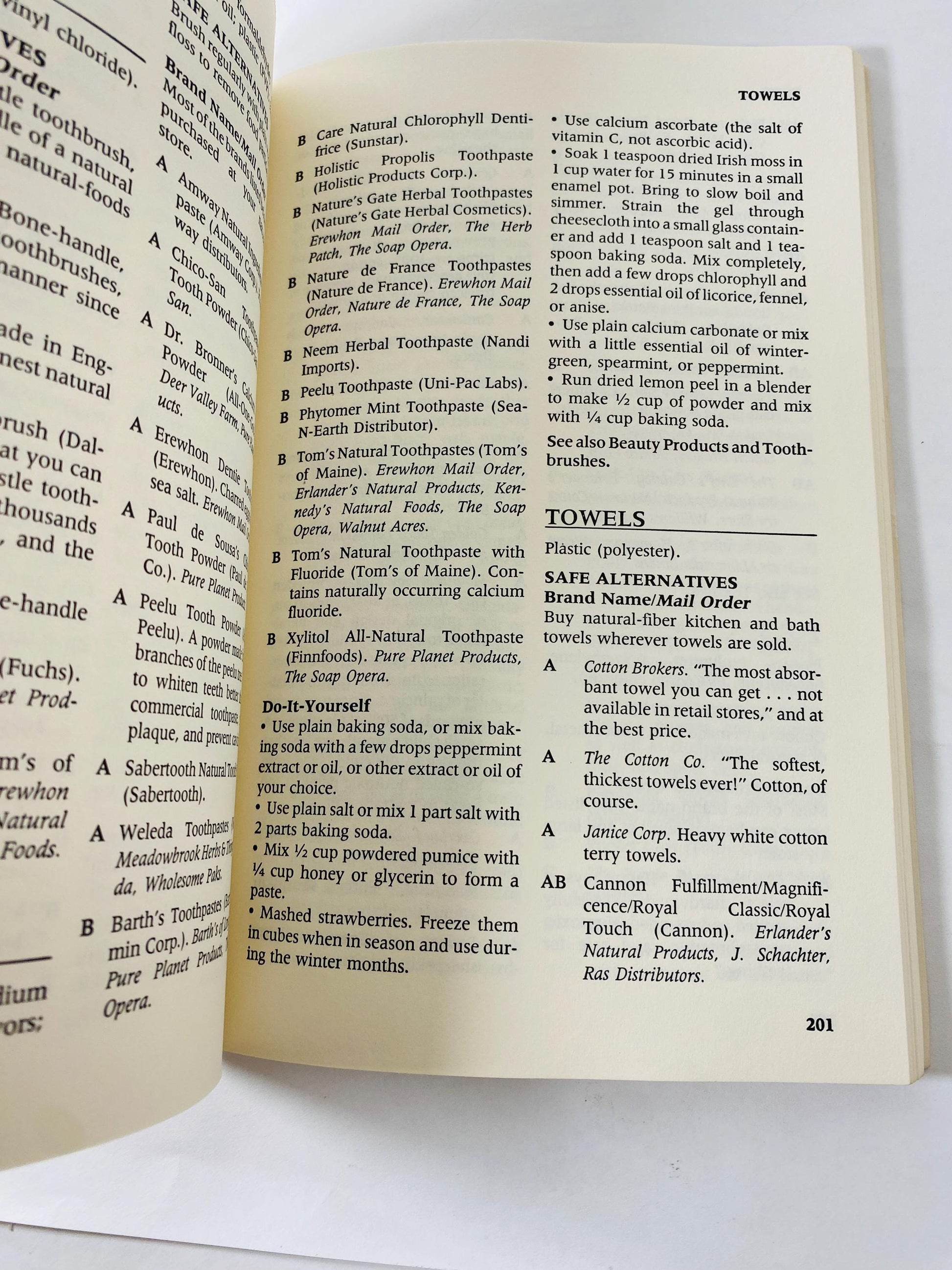 Nontoxic & Natural vintage paperback book by Debrad Dadd about how to avoid dangerous everyday products and make safe ones DIY Homestead