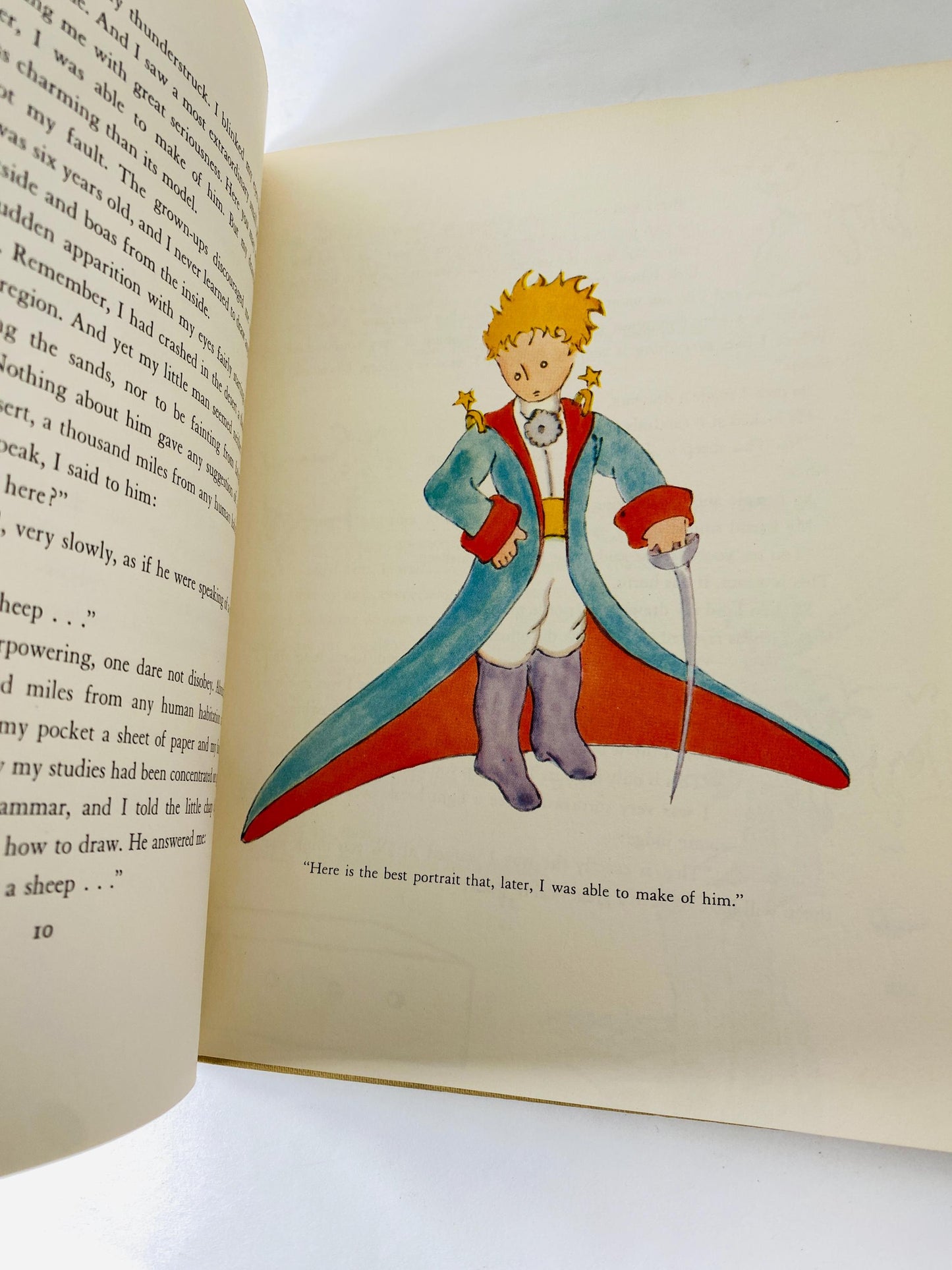 The Little Prince EARLY PRINTING vintage book circa 1943 by Antoine De Saint-Exupery Children's Harcourt Brace World