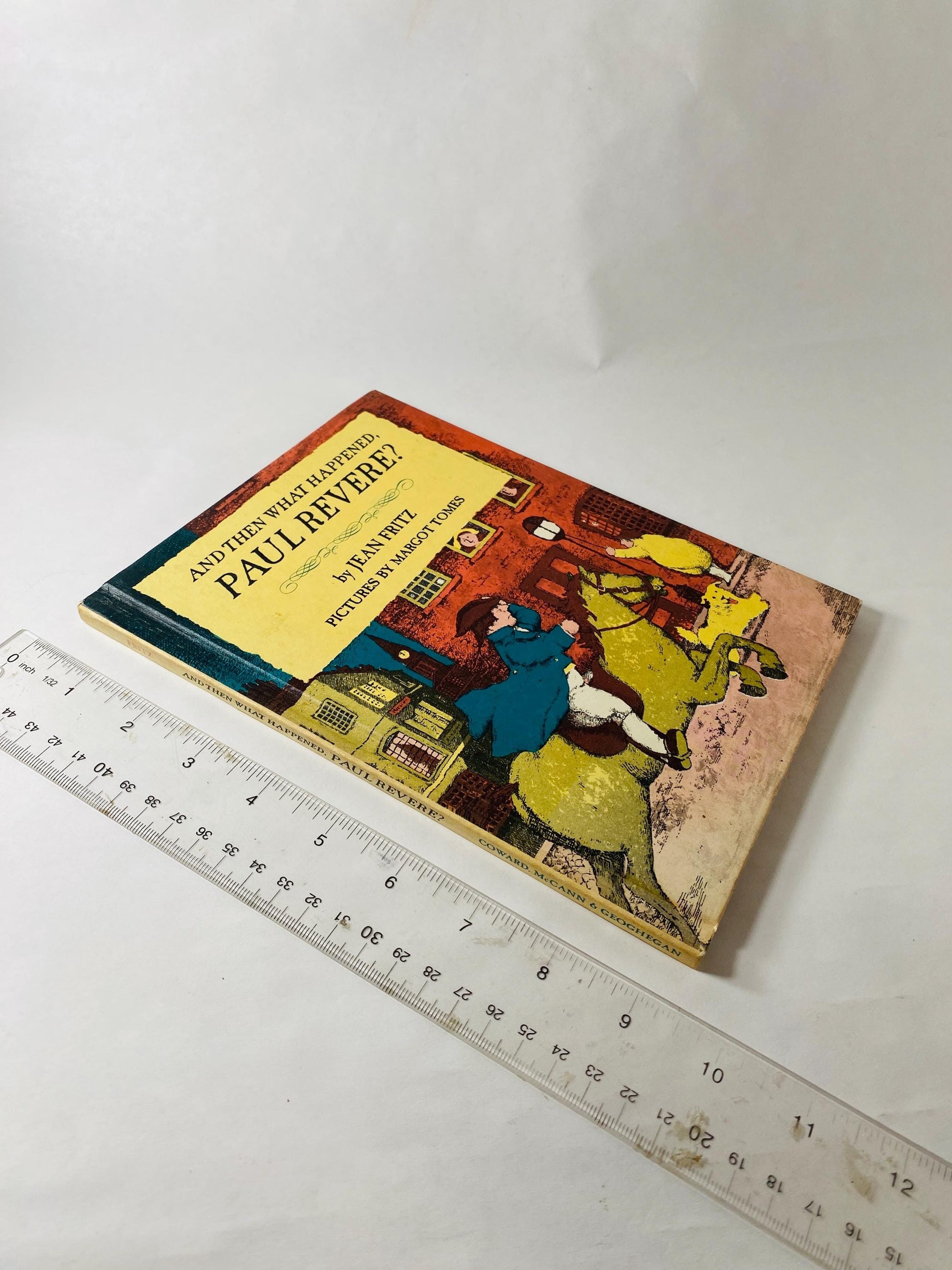 Vintage I Can Read Book, And Then What Happened Paul Revere? Jean Fritz, 1960s Weekly Reader I Can Read America USA