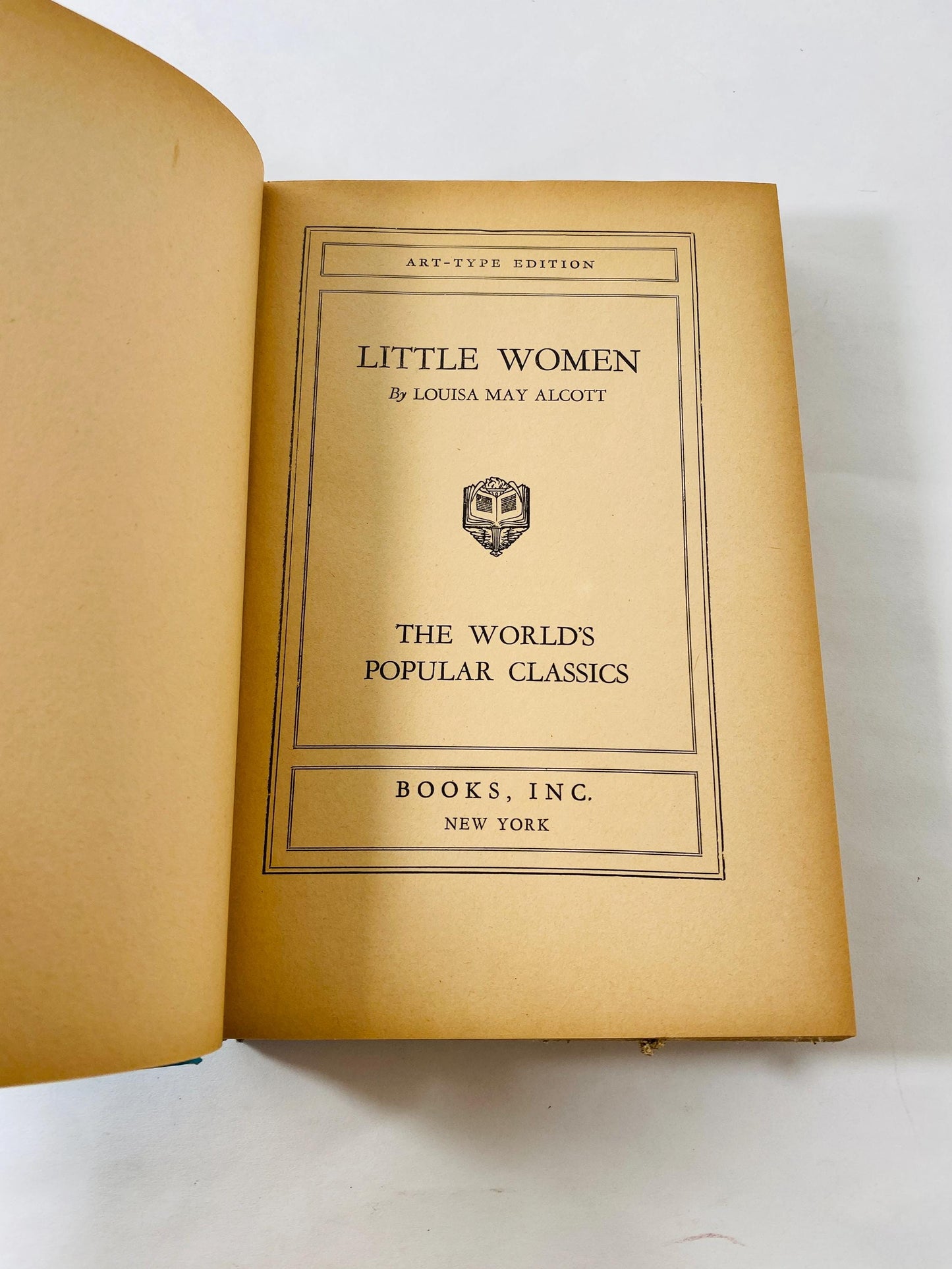 1933 Little Women by Louisa May Alcott vintage antique book home decor gift featuring promotional photographs from the 1933 film adaptation