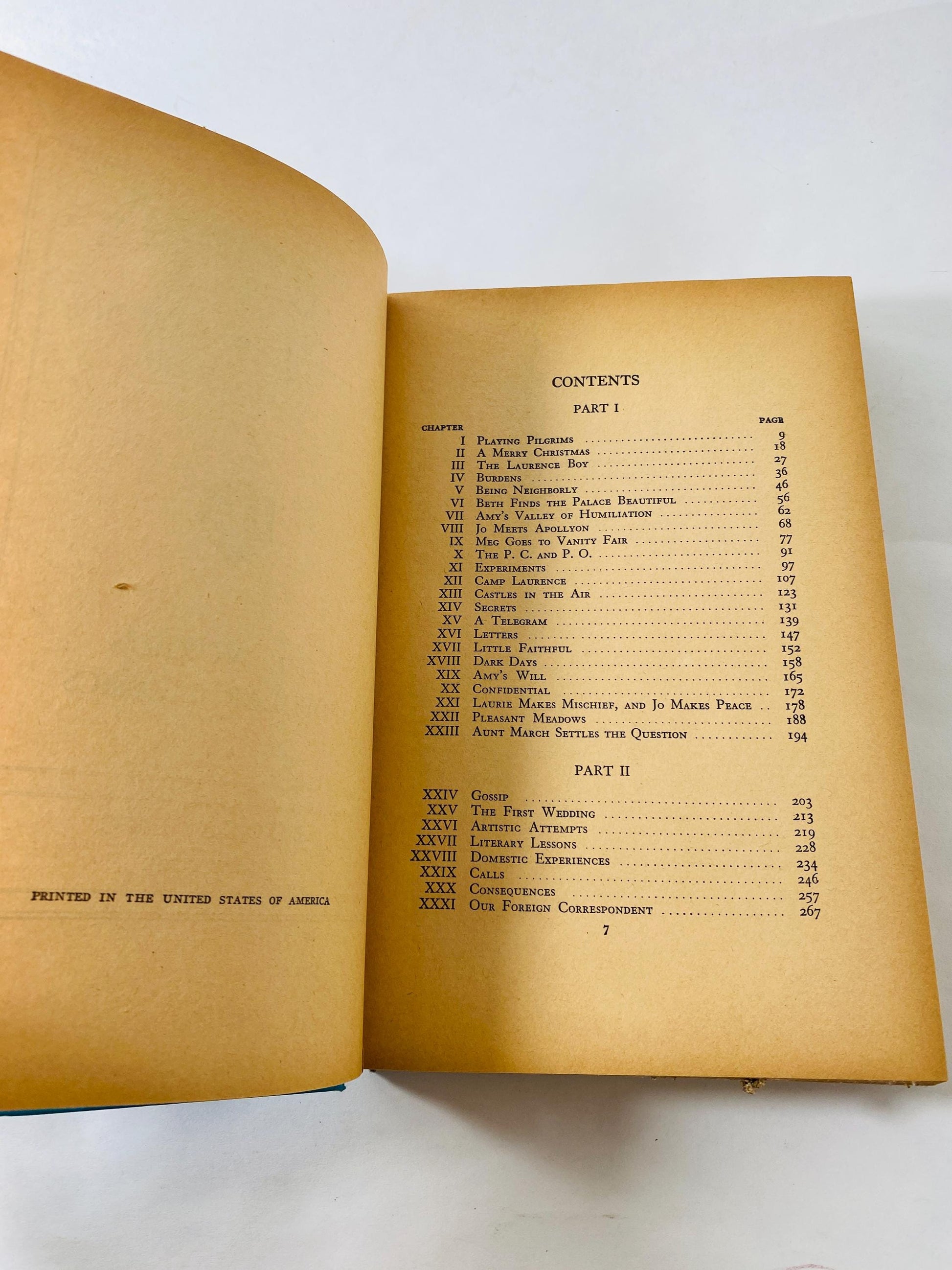 1933 Little Women by Louisa May Alcott vintage antique book home decor gift featuring promotional photographs from the 1933 film adaptation