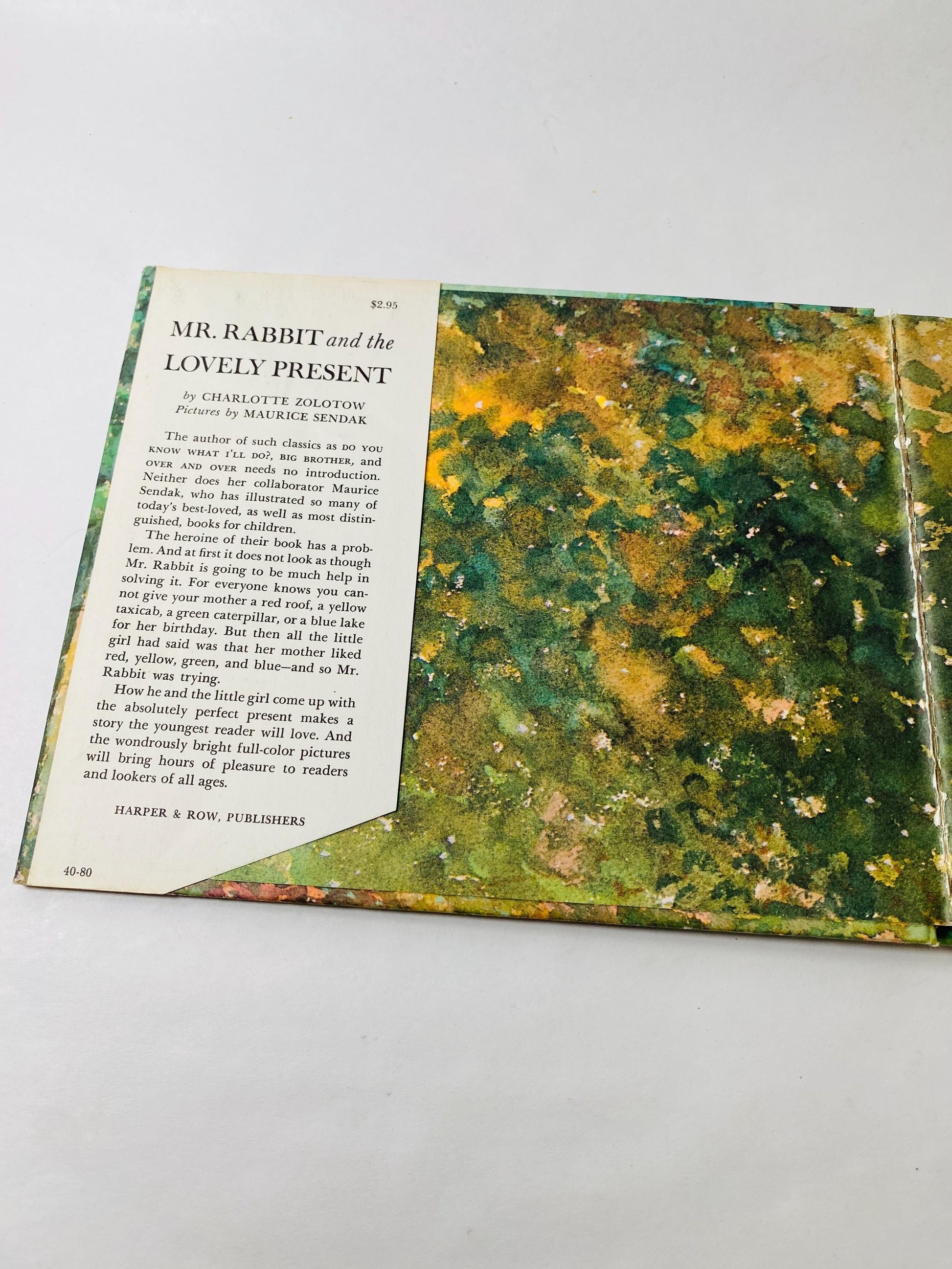 Maurice Sendak FIRST EDITION vintage book Mr. Rabbit and the Lovely Present published prior to Where the Wild Things Are