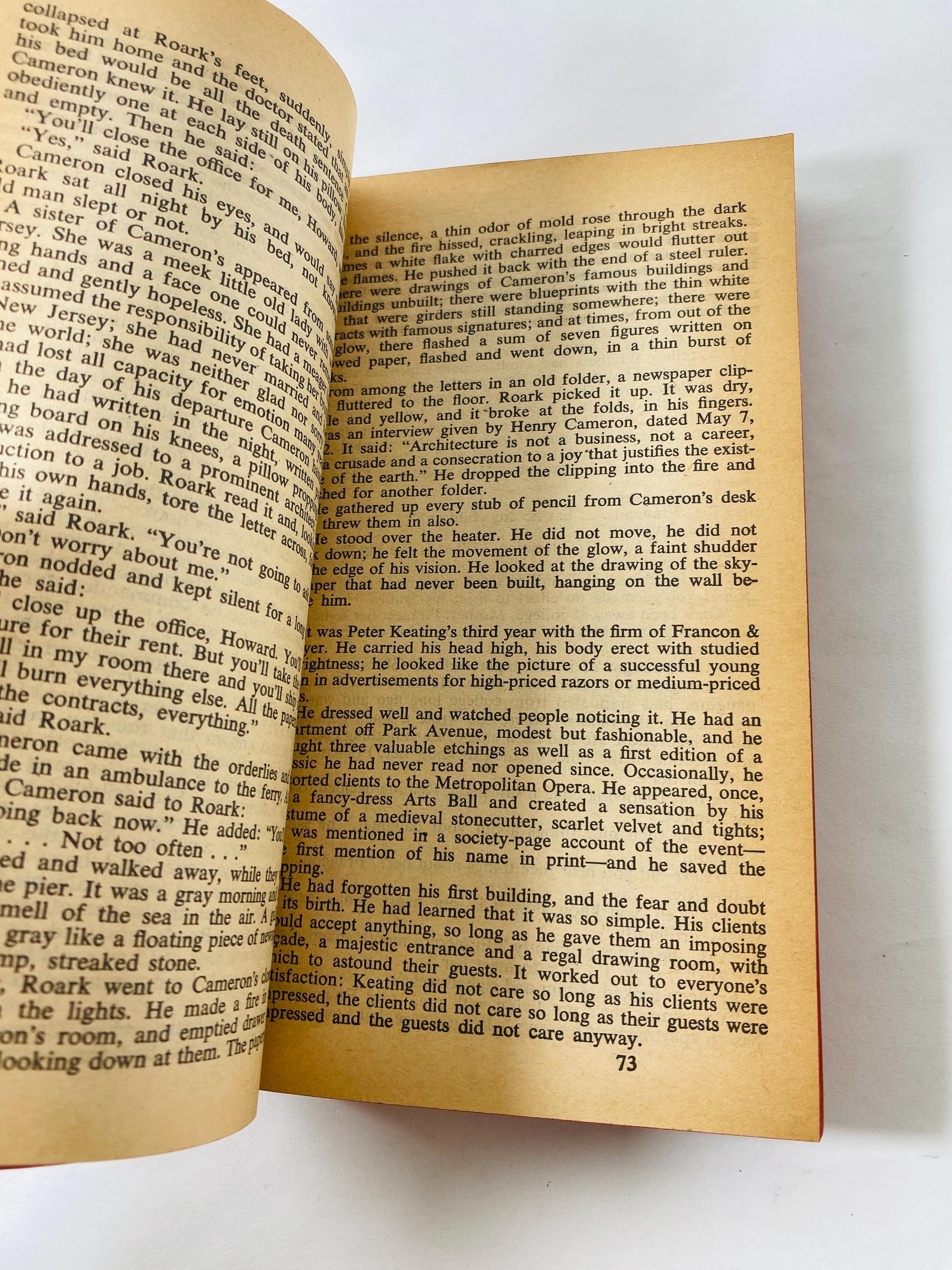 1961 Fountainhead vintage Signet paperback book by Ayn Rand philosophy Objectivism capitalism author of Atlas Shrugged