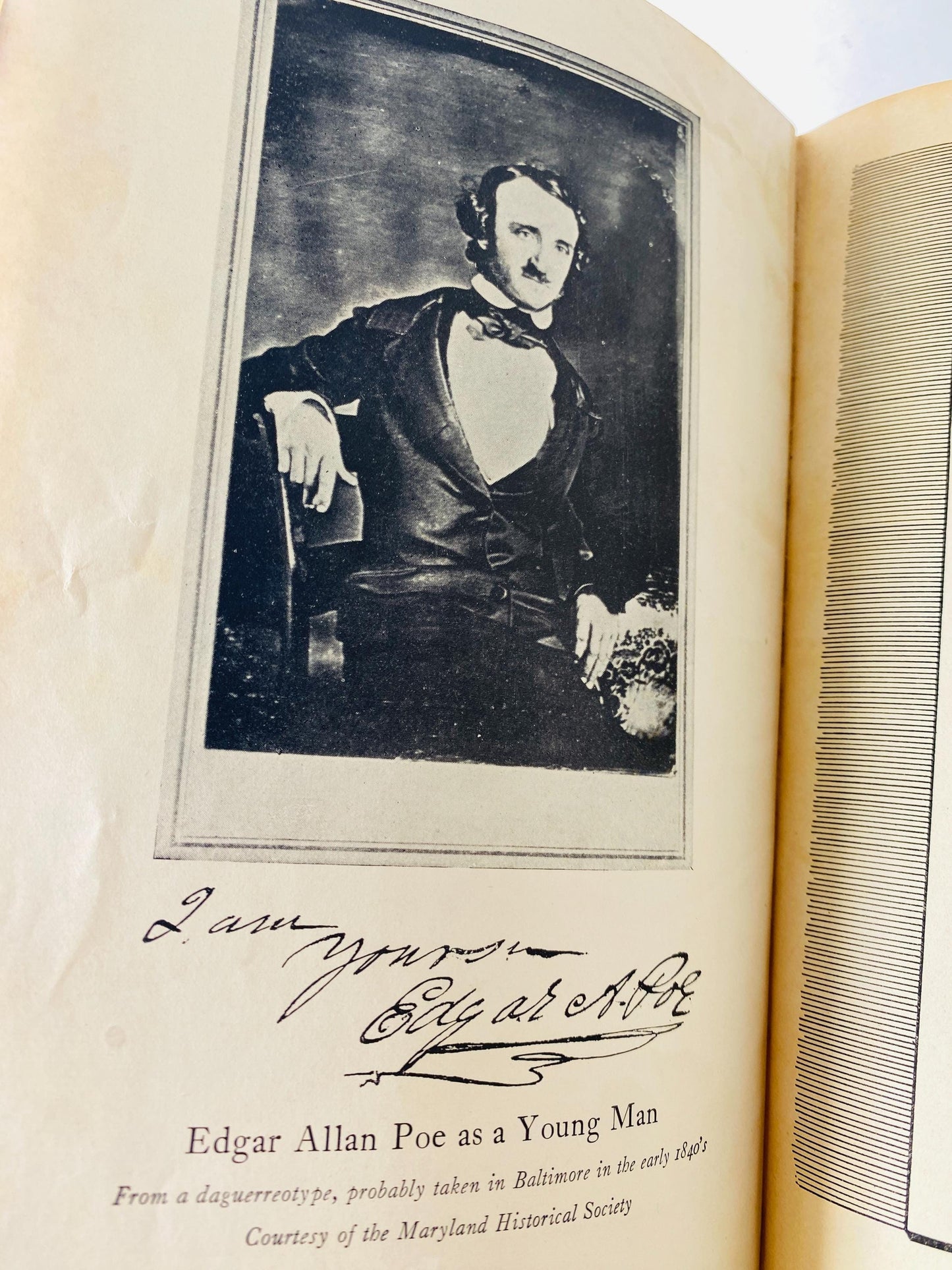 1934 Edgar Allan Poe vintage Israfel book by Hervey Allen Farrar & Rinehart edition